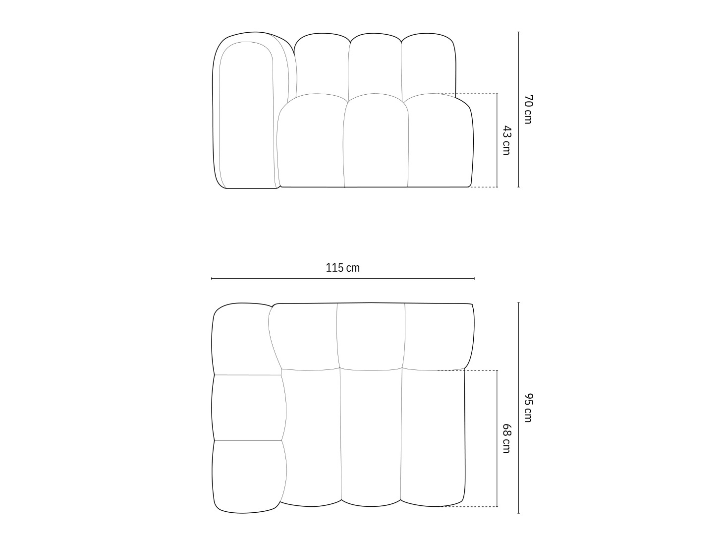Modularna fotelja Cirleve 110 (Salvador 5)