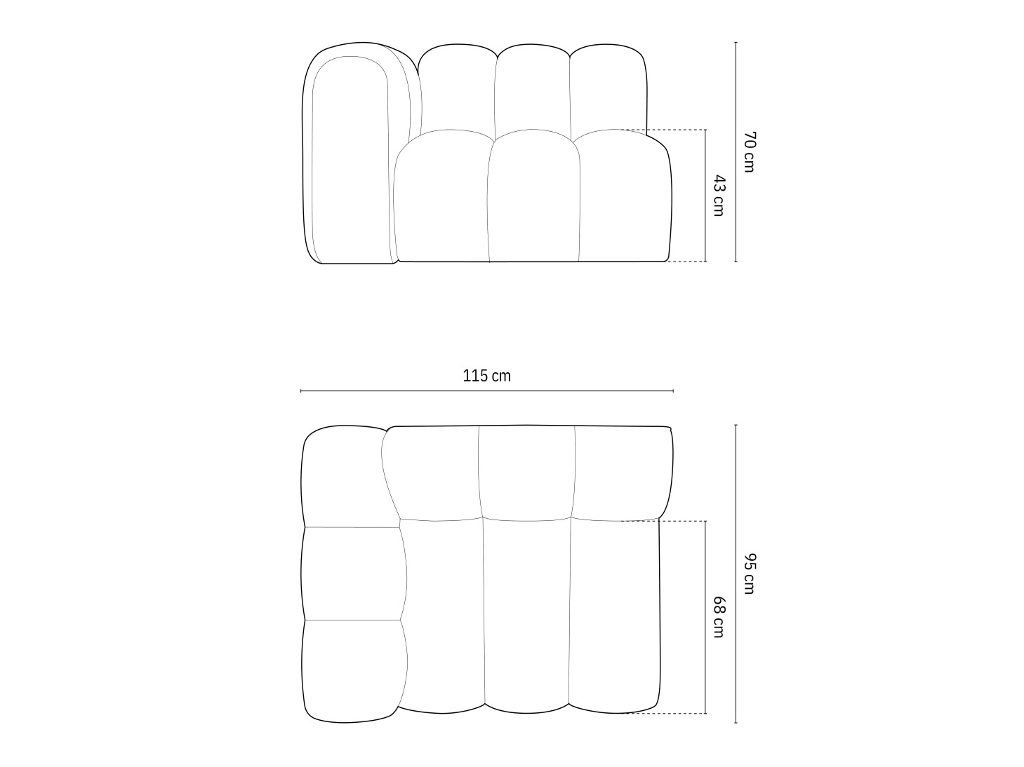 Modularna fotelja Cirleve 110 (Salvador 7)