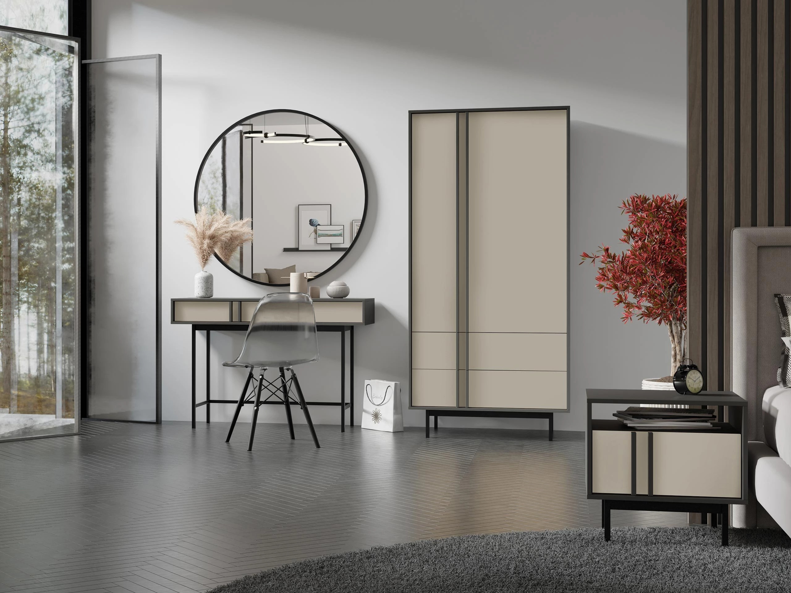 Noćni ormarić Levali 112 (Bež)