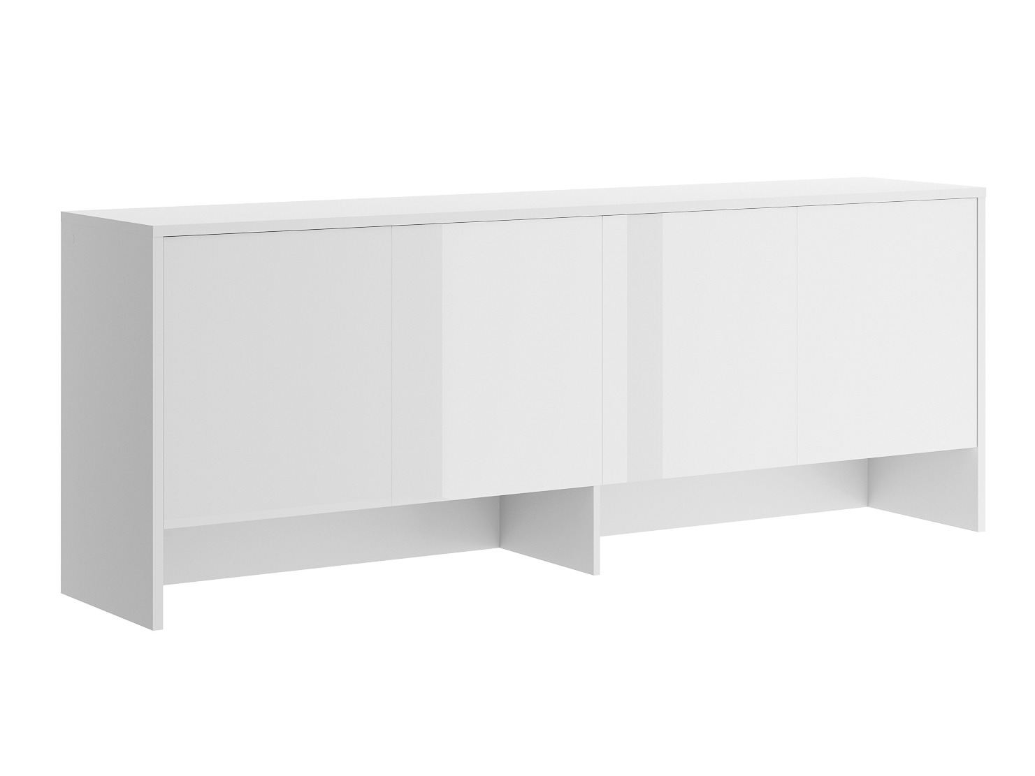 Ormarić Concept Pro Lenart IV (Bijela + Sjajno bijela)