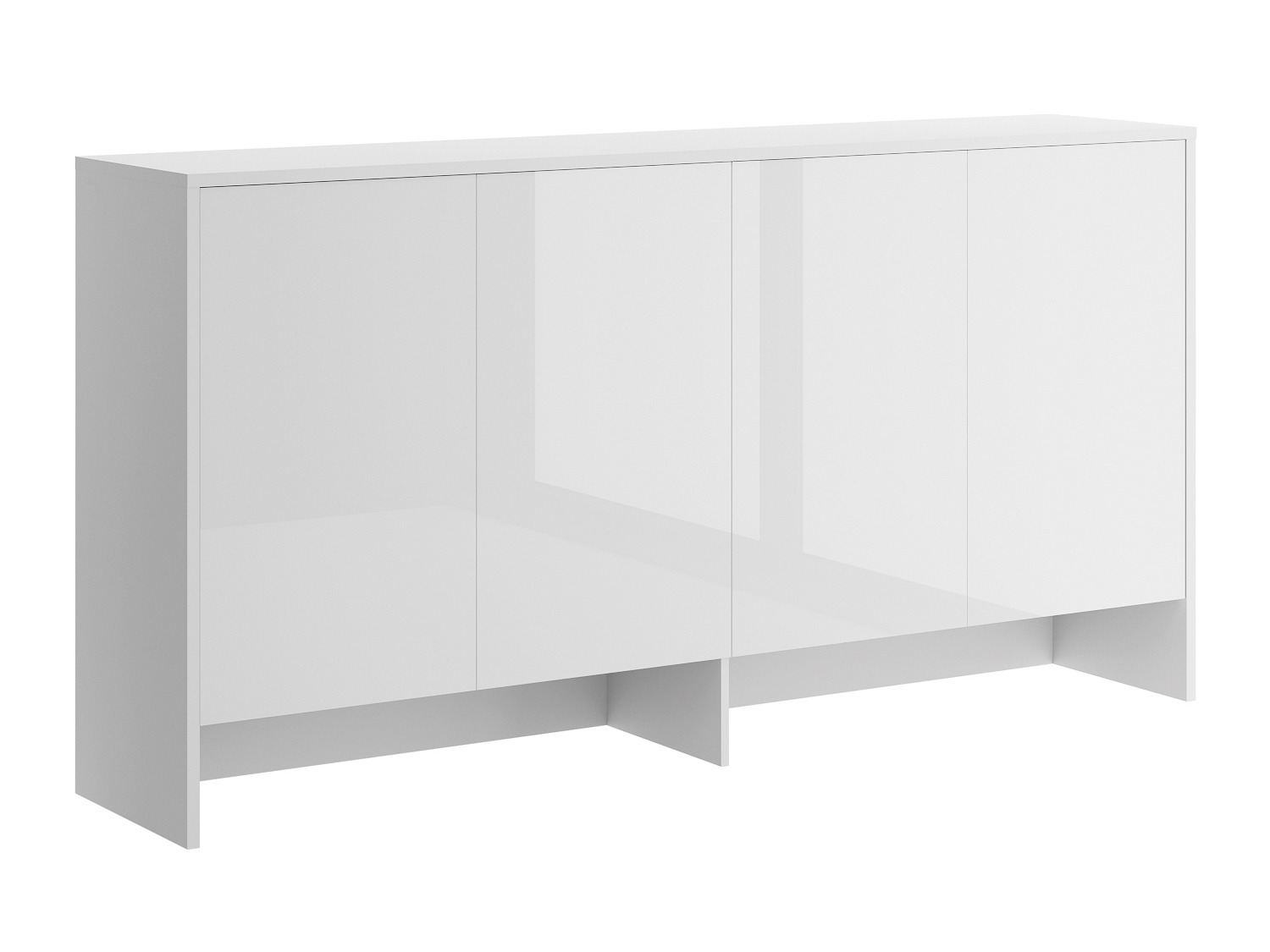 Ormarić Concept Pro Lenart V (Bijela + Sjajno bijela)