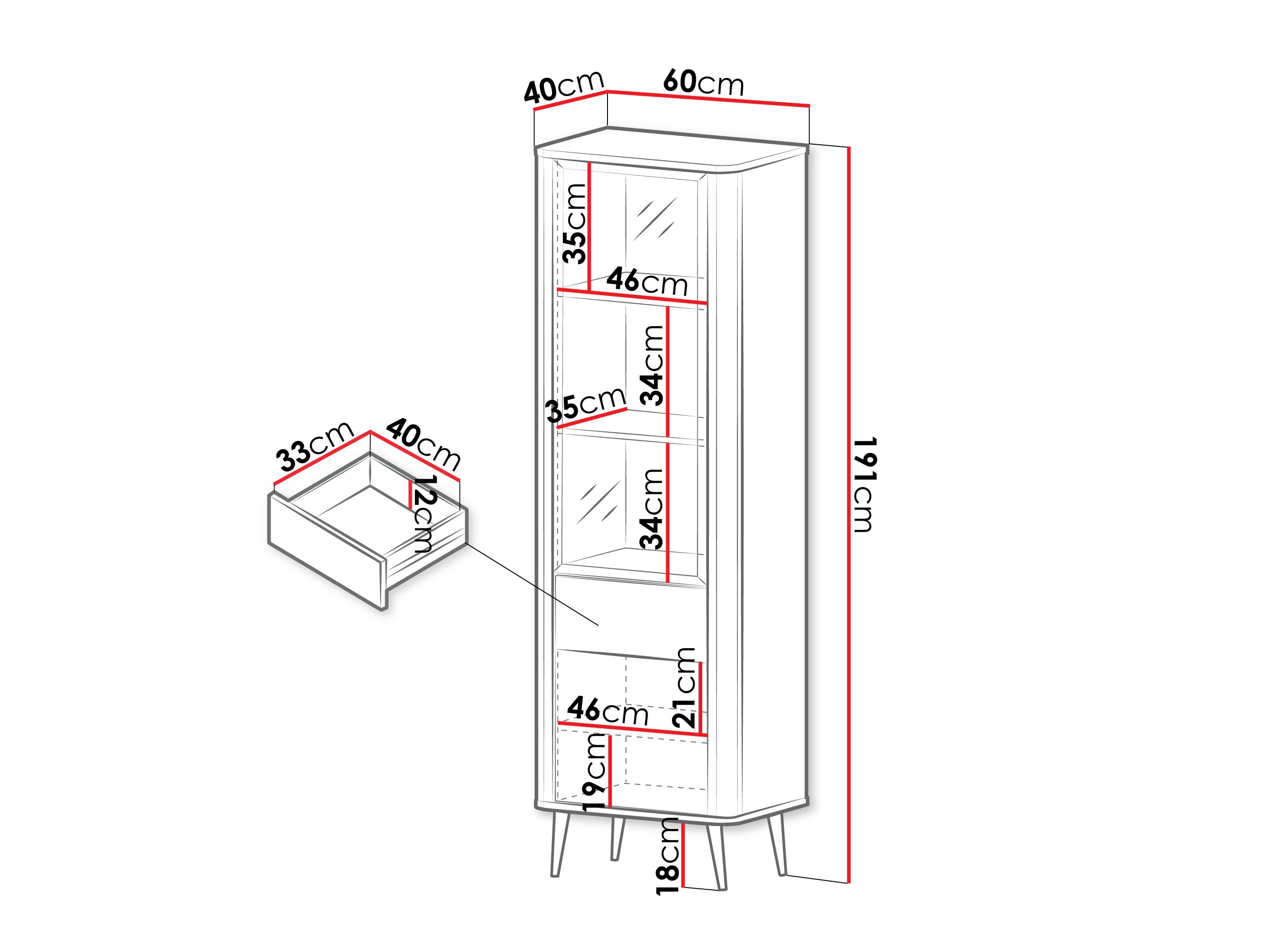 Polica Lufela 102 (Kašmir + Sivi mramor)