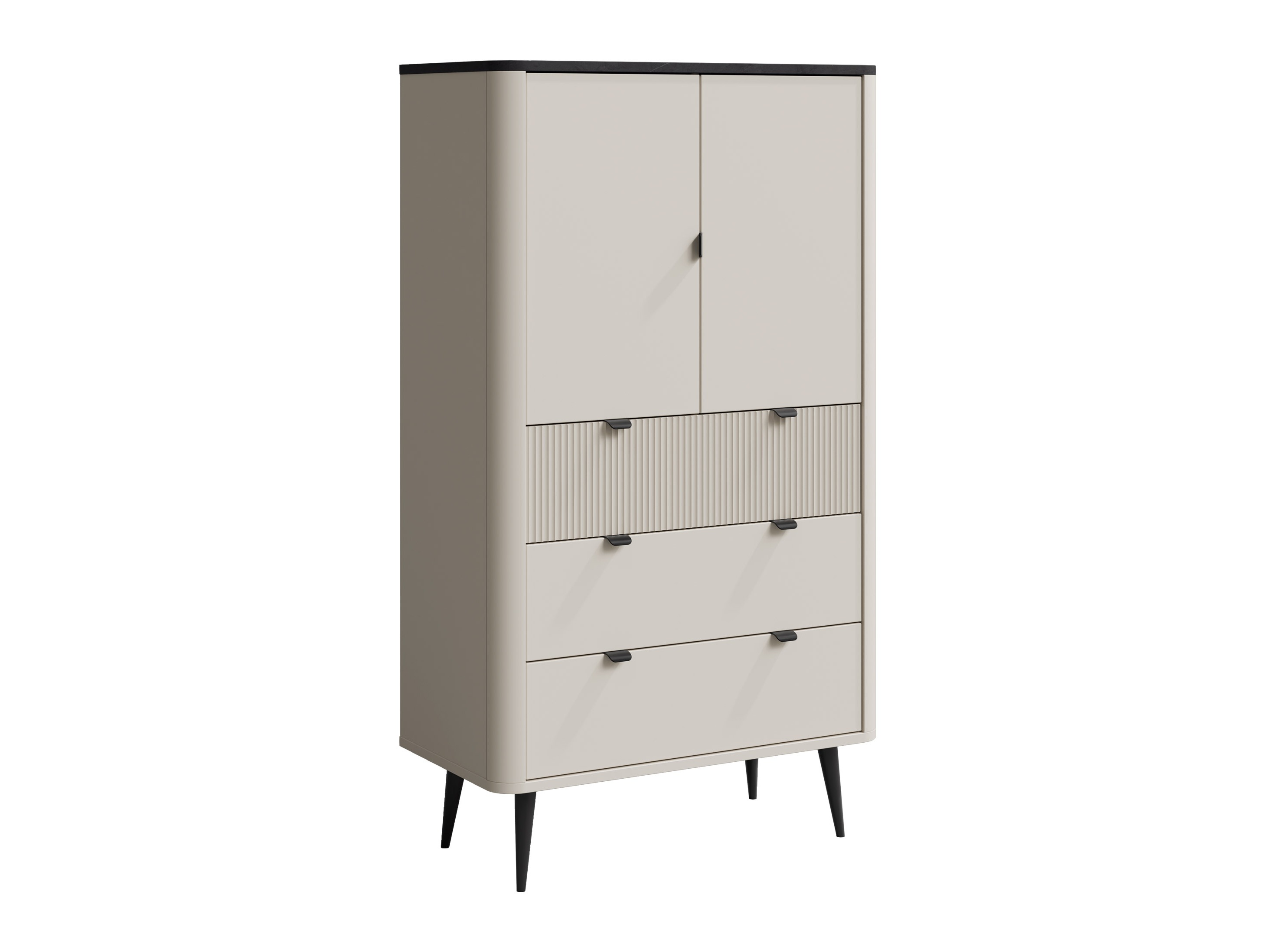 Polica Lufela 104 (Kašmir + Sivi mramor)