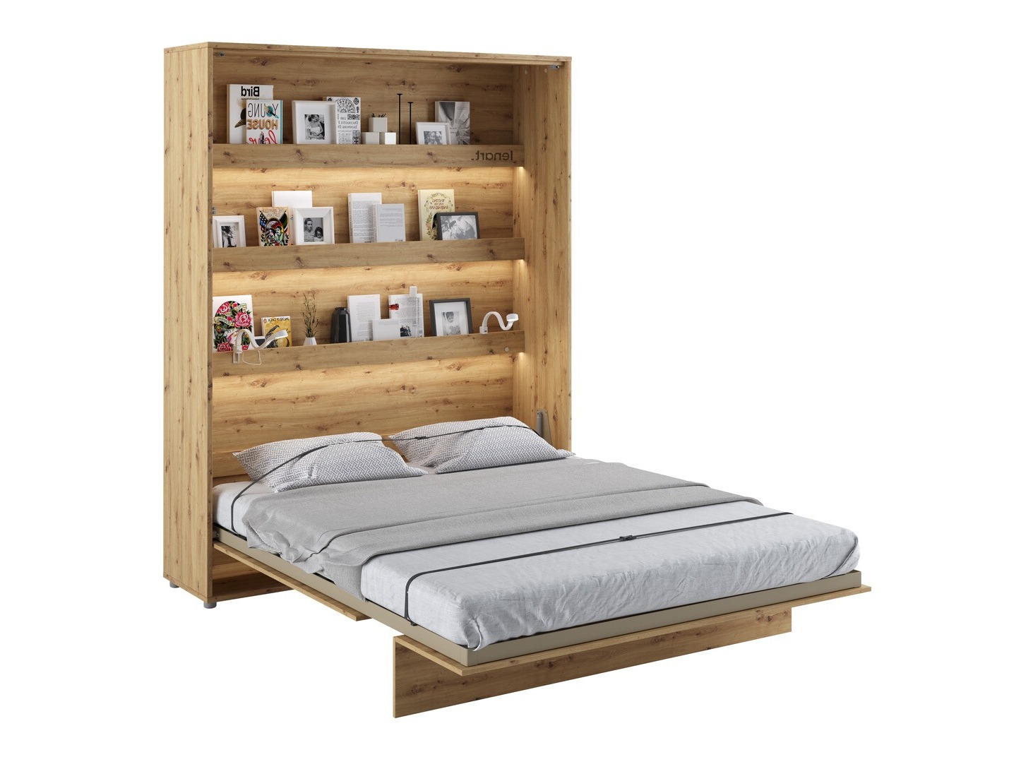 Zidni krevet Concept Pro Lenart Levfere 102 (Hrast Artisan)