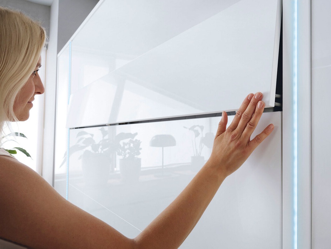 Zidni krevet Concept Pro Lenart Levfere 108 (Bijela + Sjajno bijela)