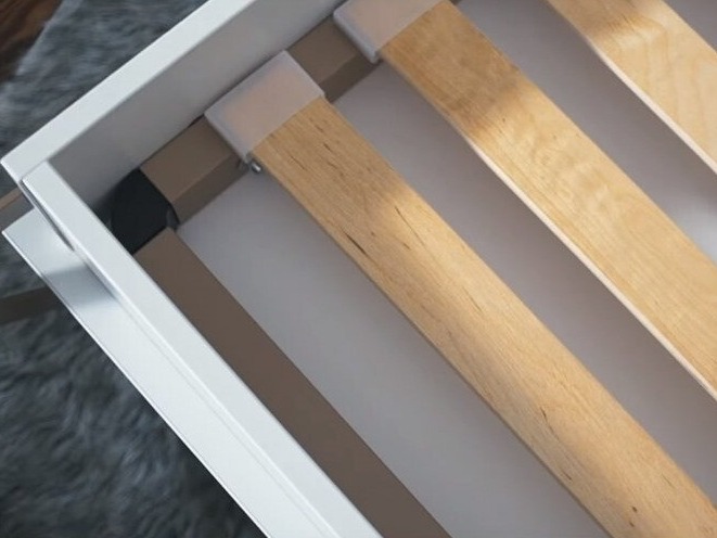 Zidni krevet Concept Pro Lenart Levfere 108 (Bijela)