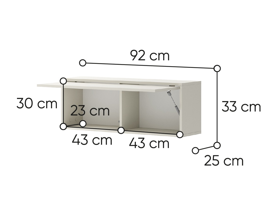 Zidni ormarić Concept Pro Lenart II (Cjasenemere)