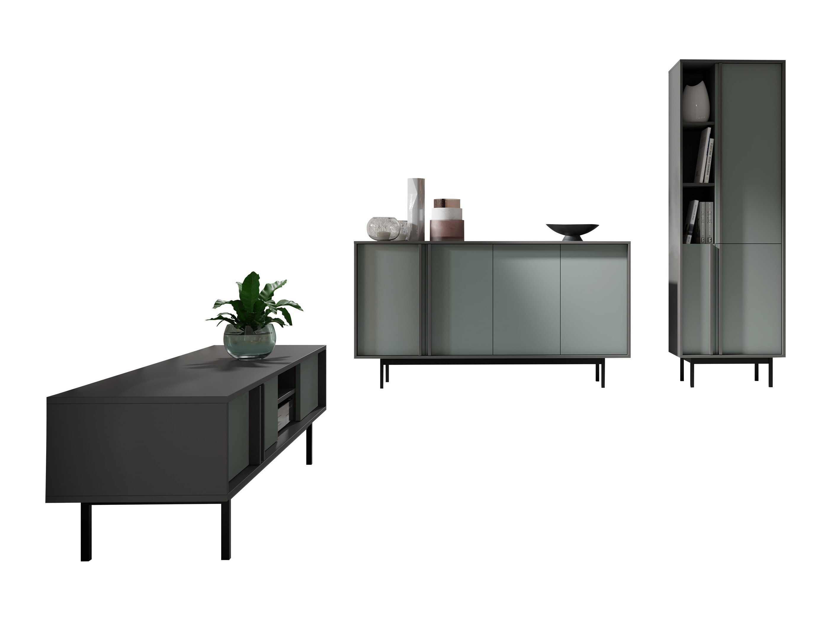 Set za dnevni boravak Levali 115 (Zagasito zelena)