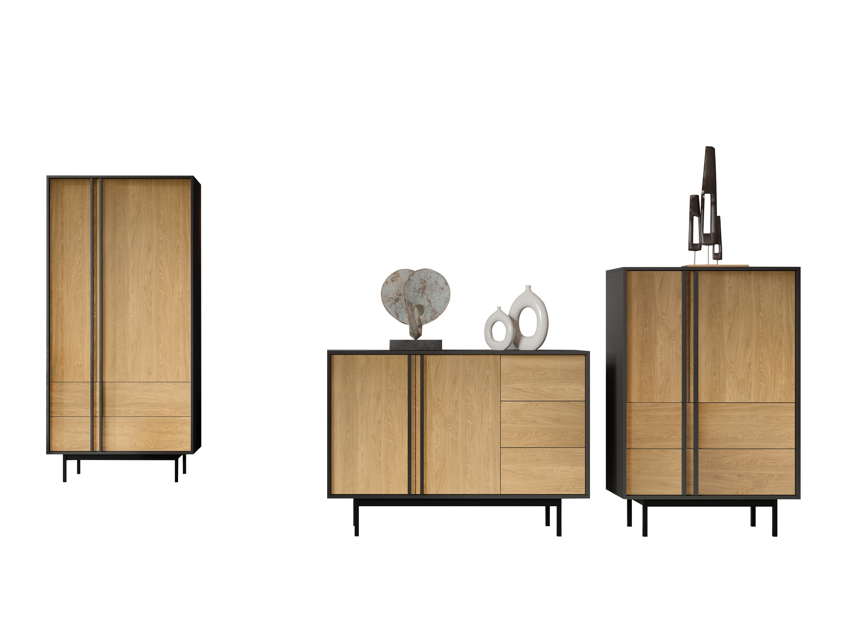 Set za dnevni boravak Levali 116 (Hrast)