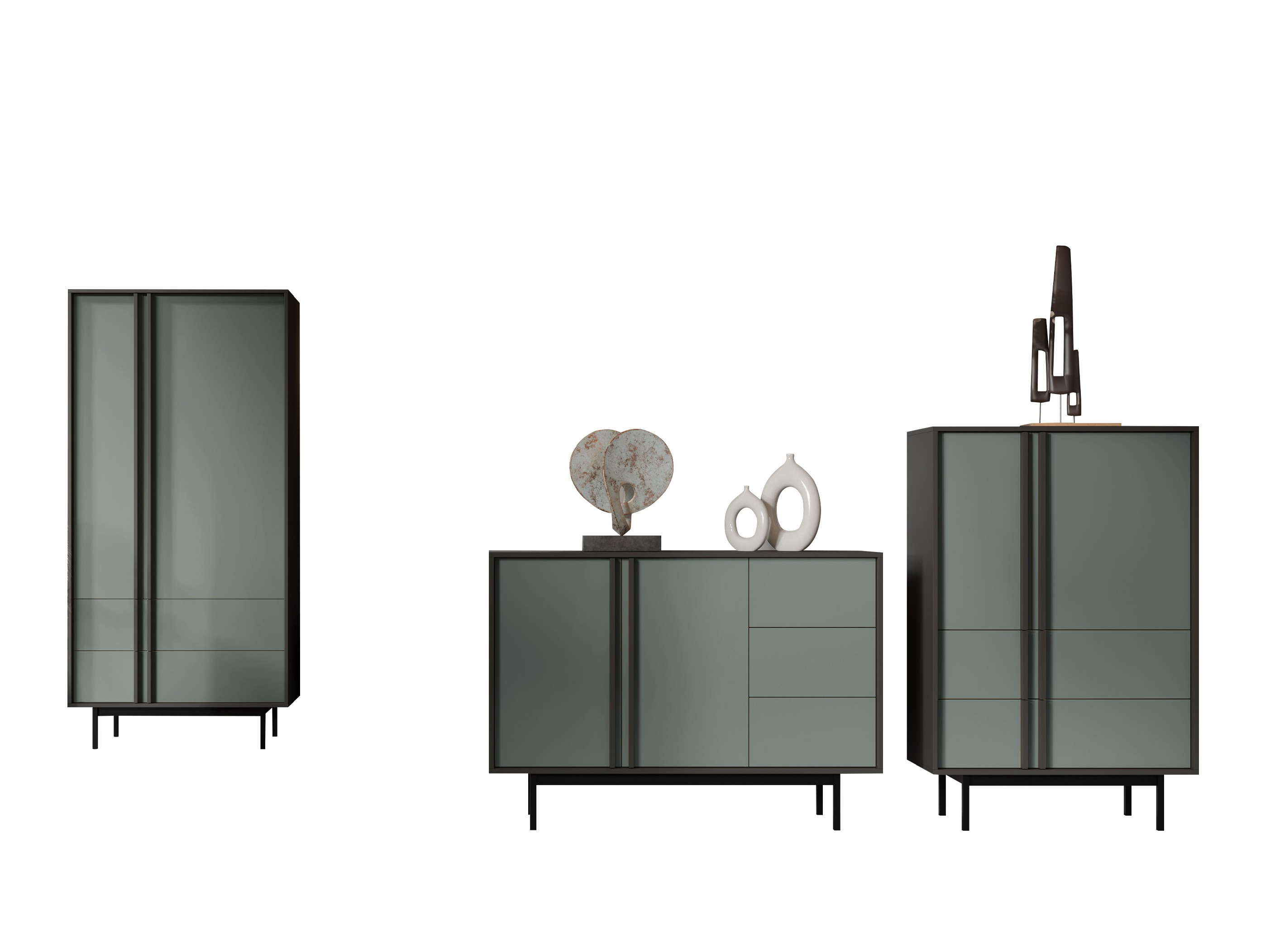 Set za dnevni boravak Levali 116 (Zagasito zelena)