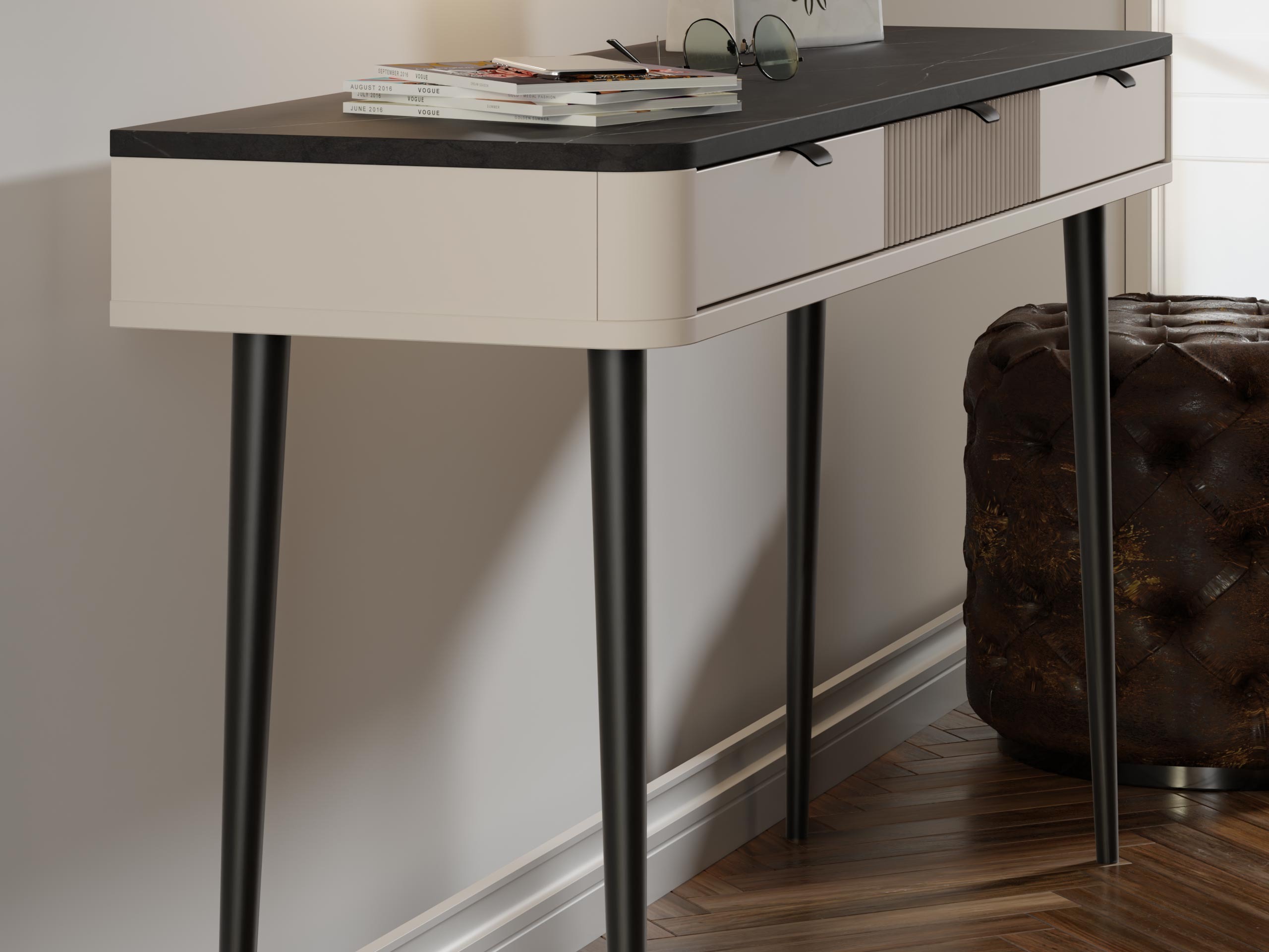 Uredski stol Lufela 114 (Kašmir + Sivi mramor)