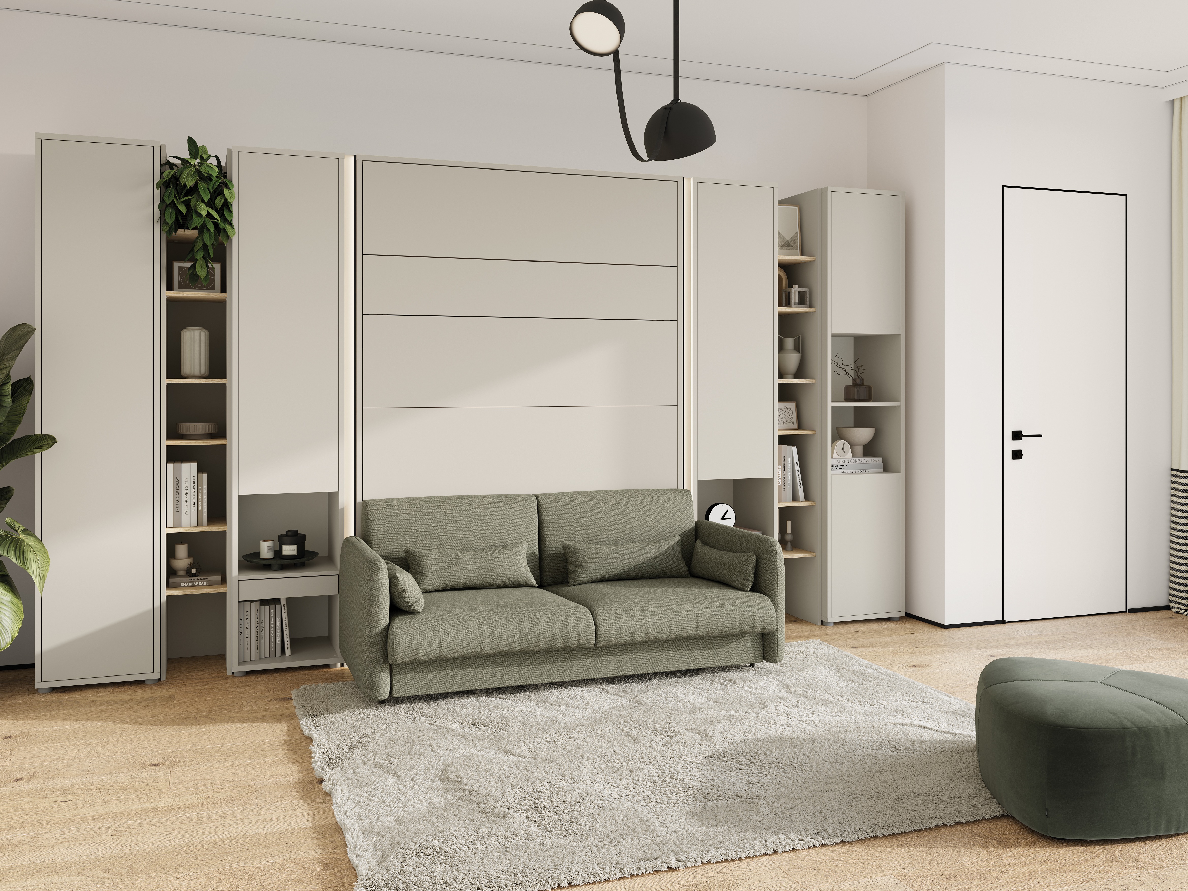 Zidni krevet Concept Pro Lenart Levfere 102 (Kašmir)