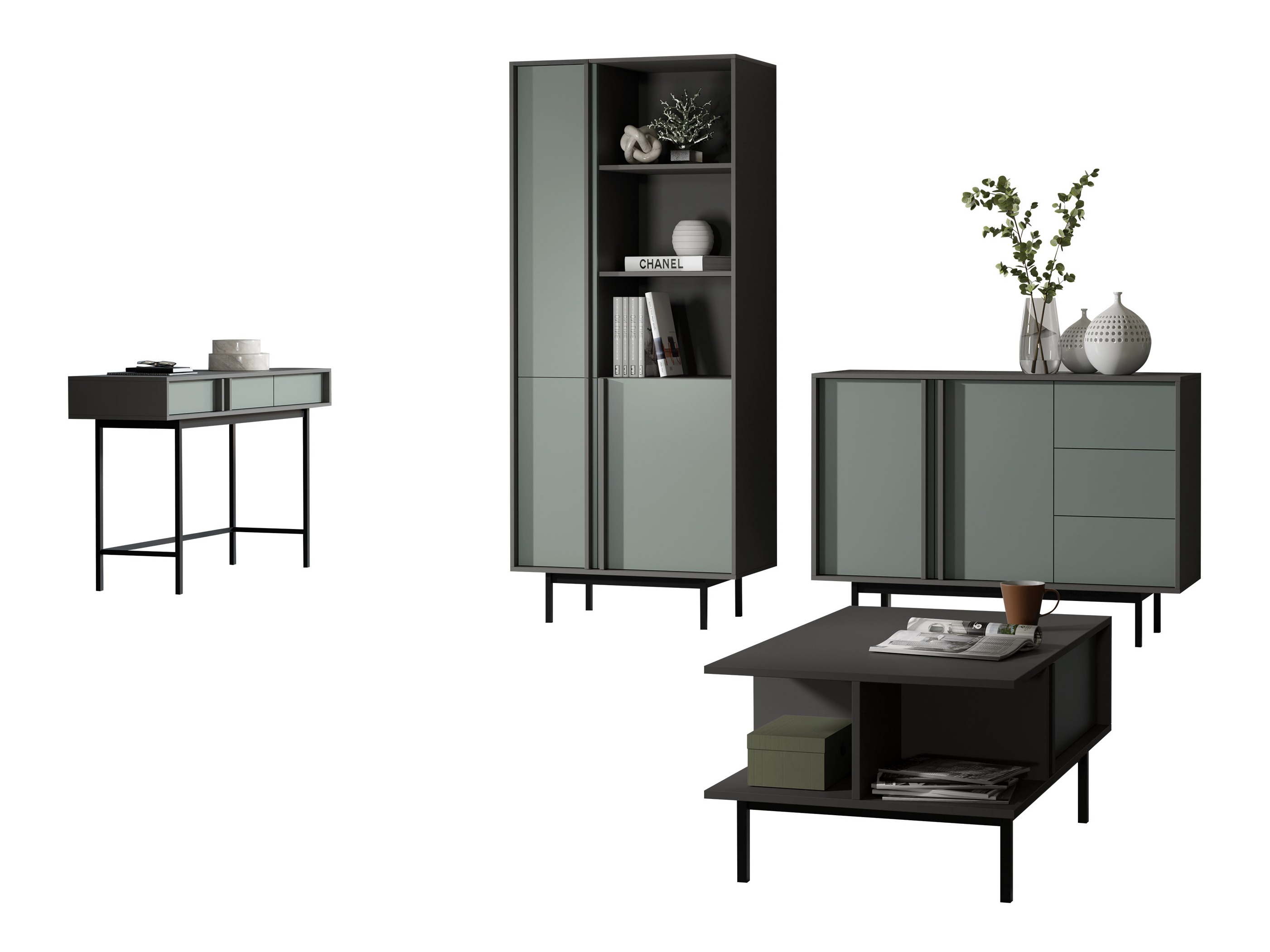 Set za dnevni boravak Levali 117 (Zagasito zelena)