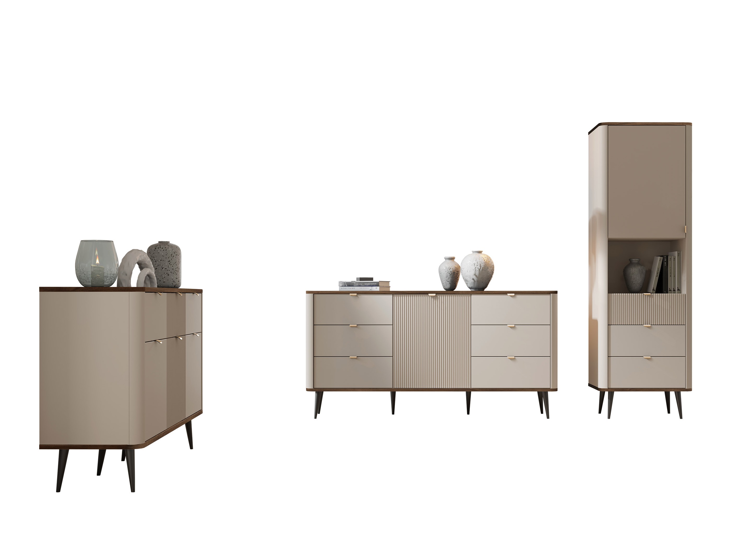 Set za dnevni boravak Lufela 122 (Kašmir + Orah)