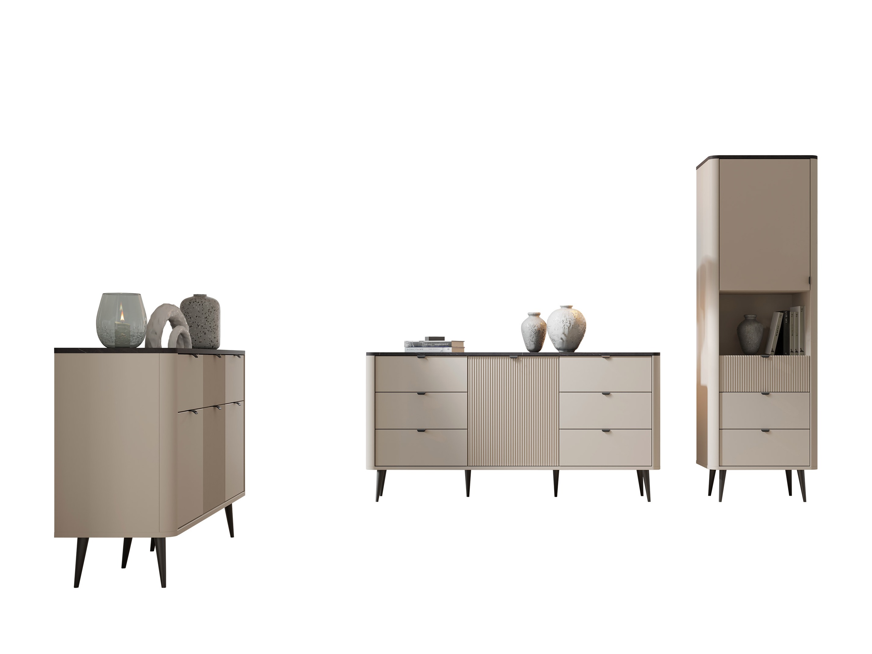 Set za dnevni boravak Lufela 122 (Kašmir + Sivi mramor)