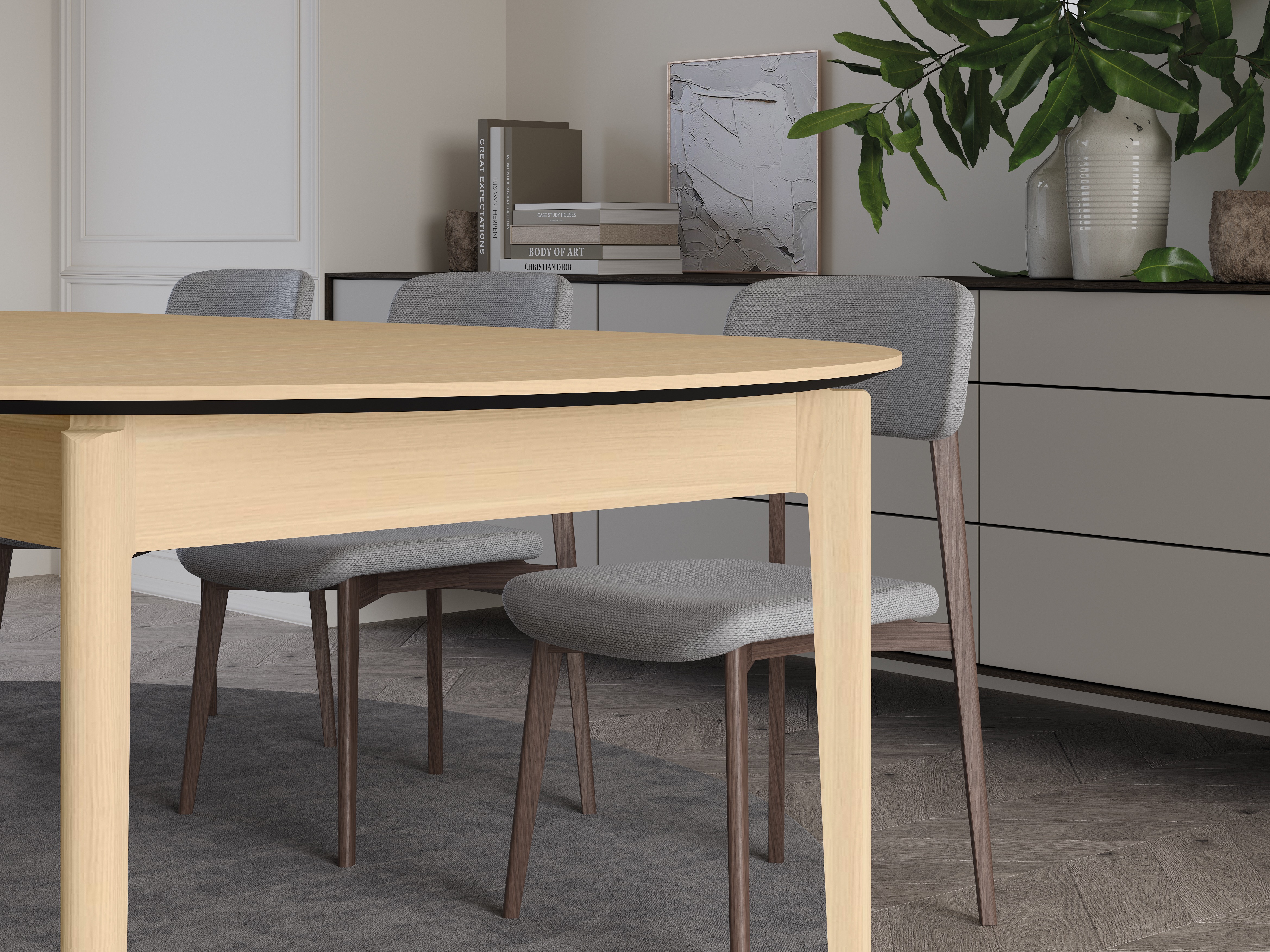 Stol Fresno 175 (Svijetli hrast)