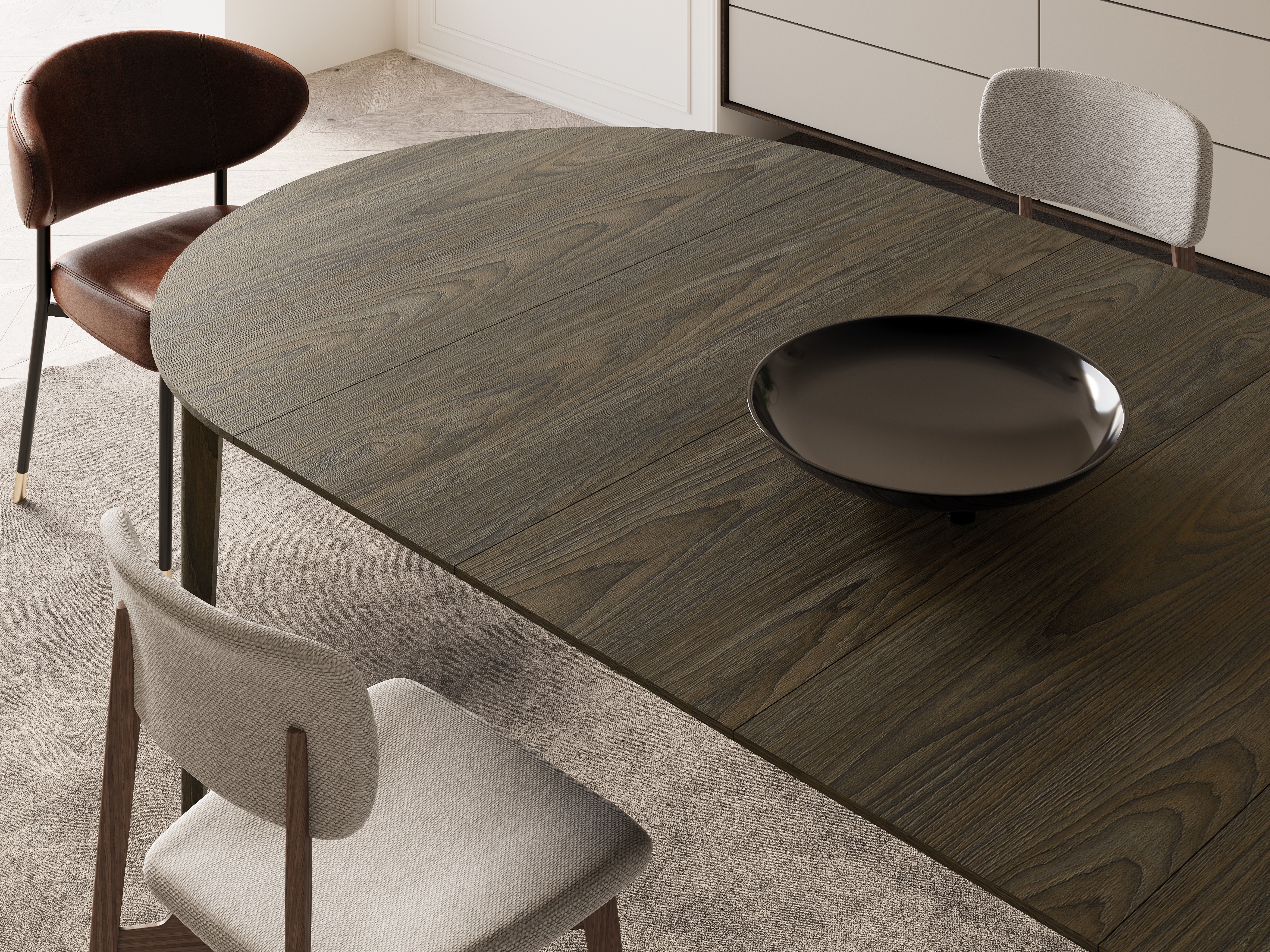 Stol Fresno 175 (Tamni hrast)