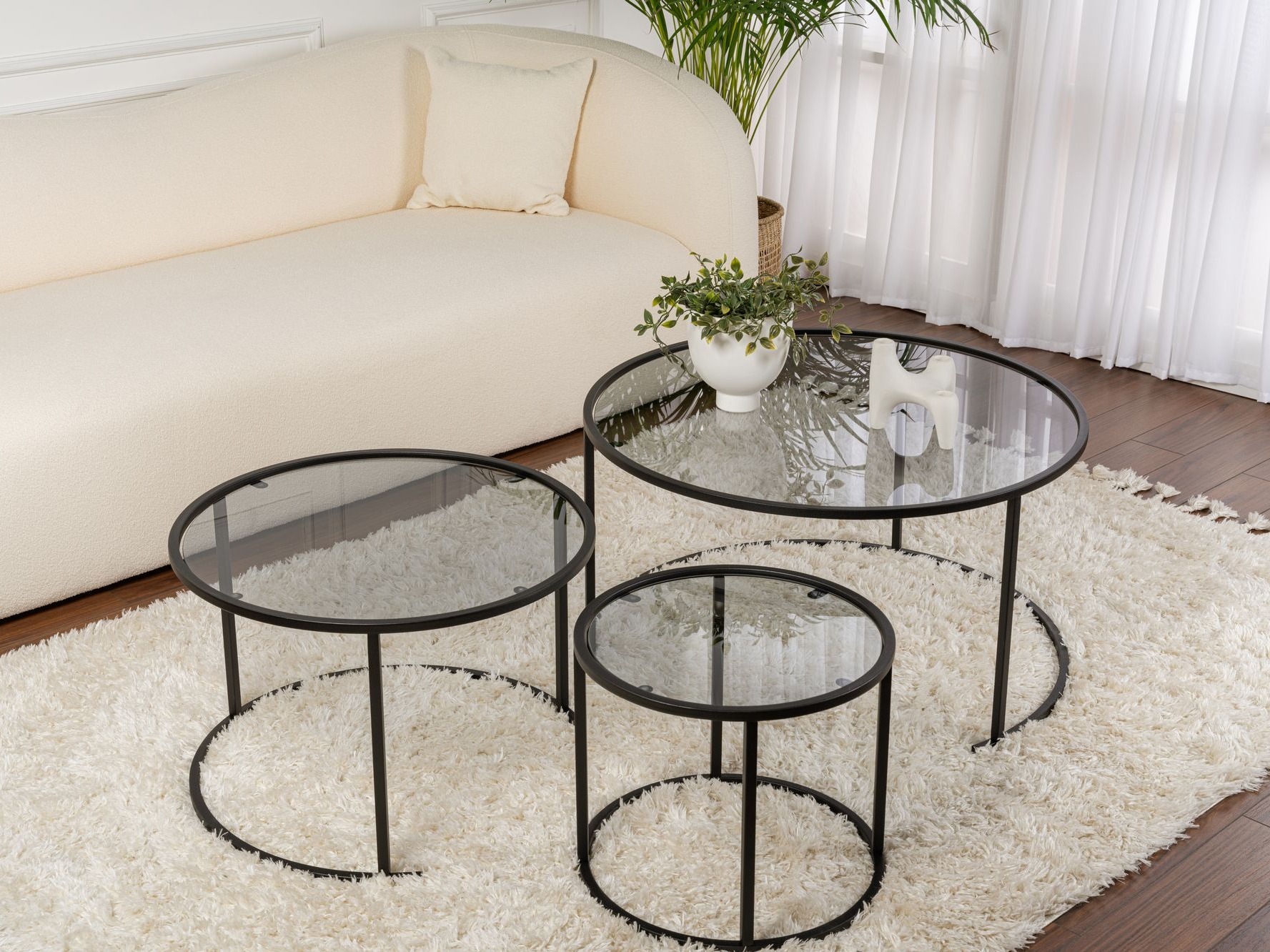 Set stolića za kavu Novato 120 (Crna)