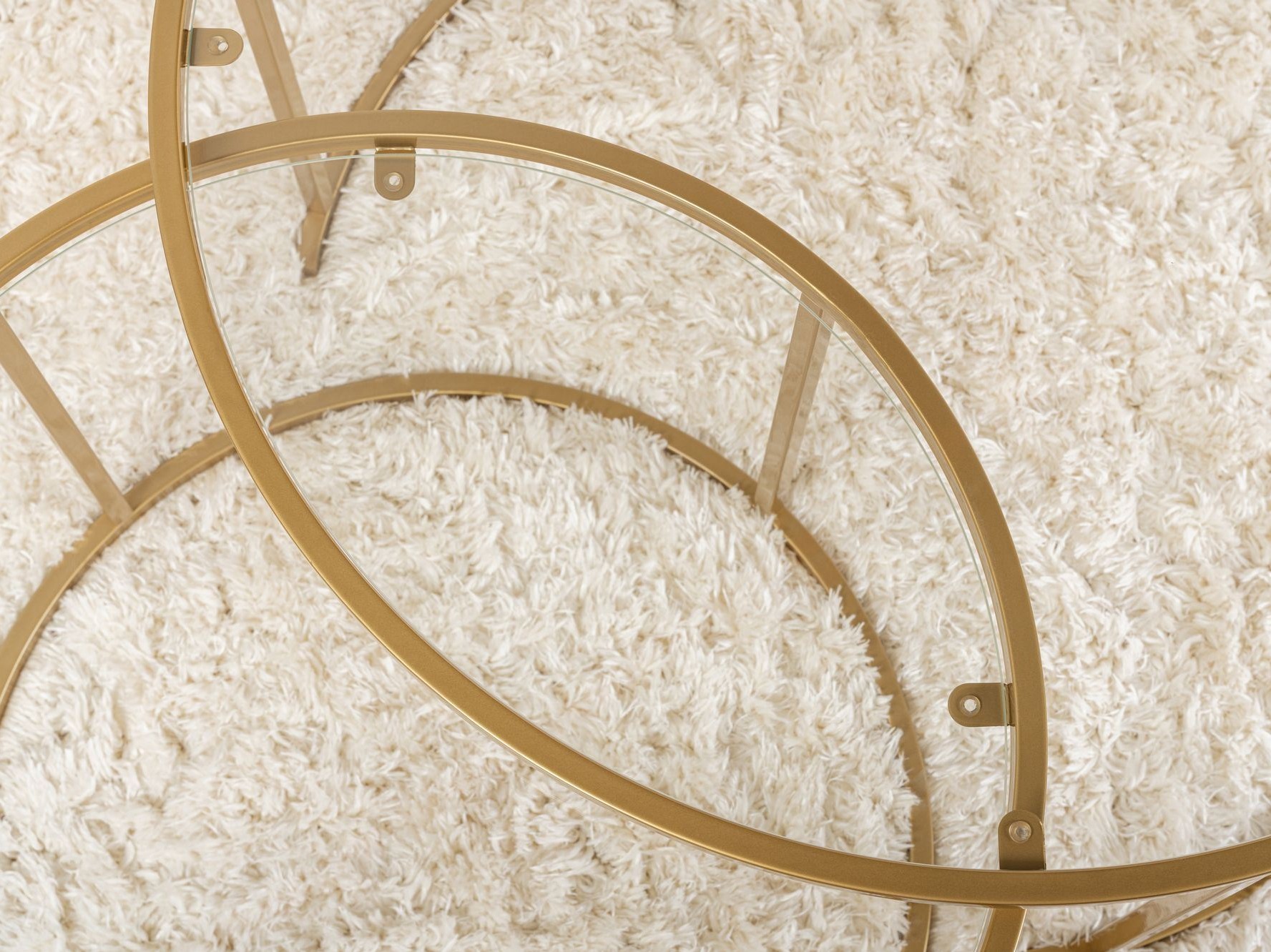 Set stolića za kavu Novato 121 (Zlatna)