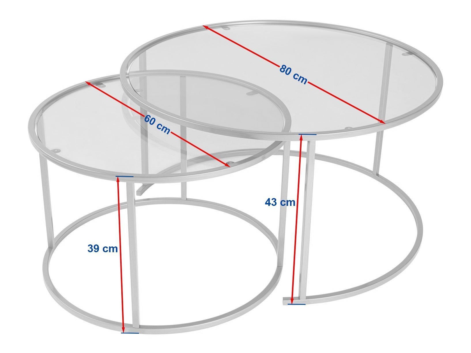 Set stolića za kavu Novato 121 (Zlatna)