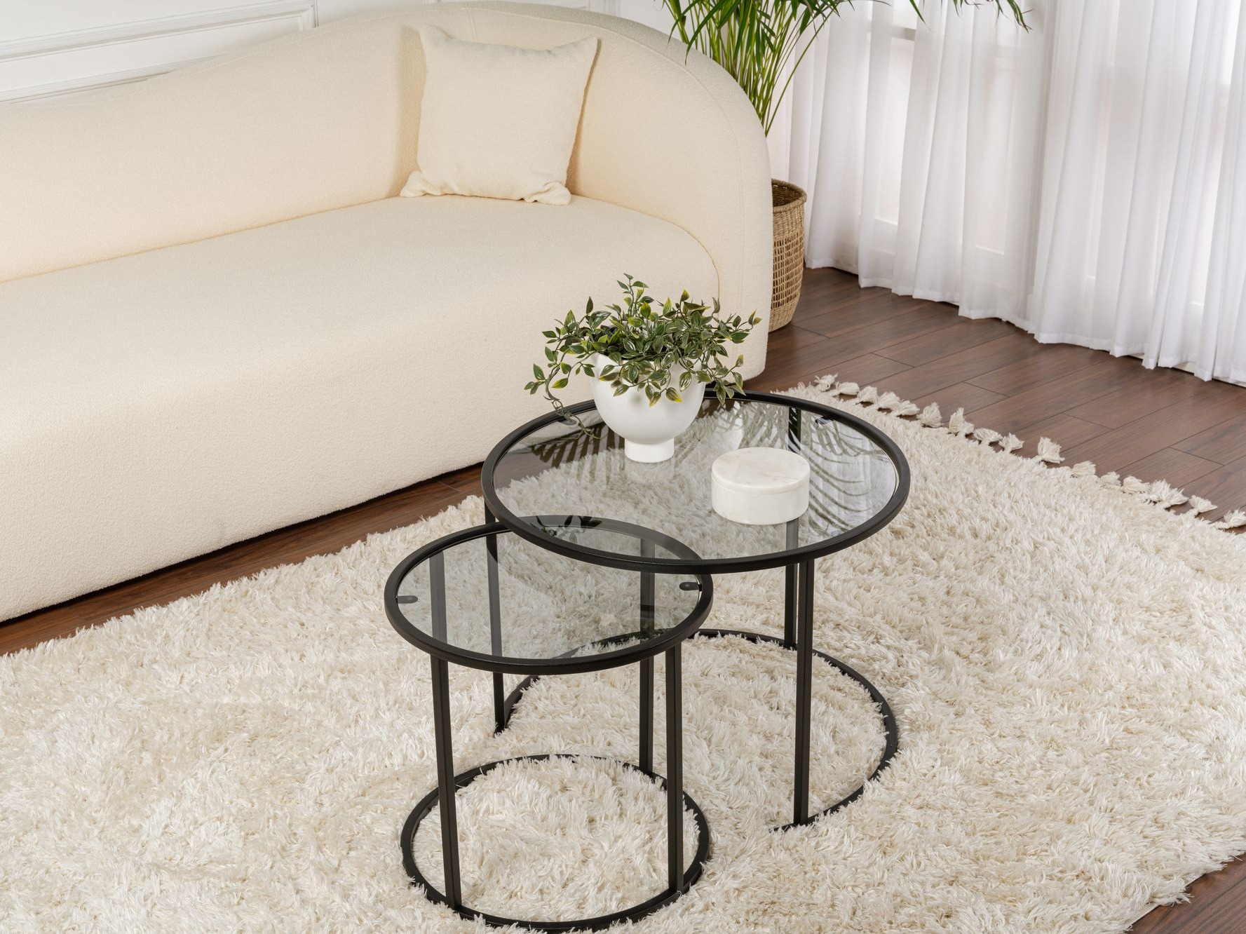 Set stolića za kavu Novato 124 (Crna)