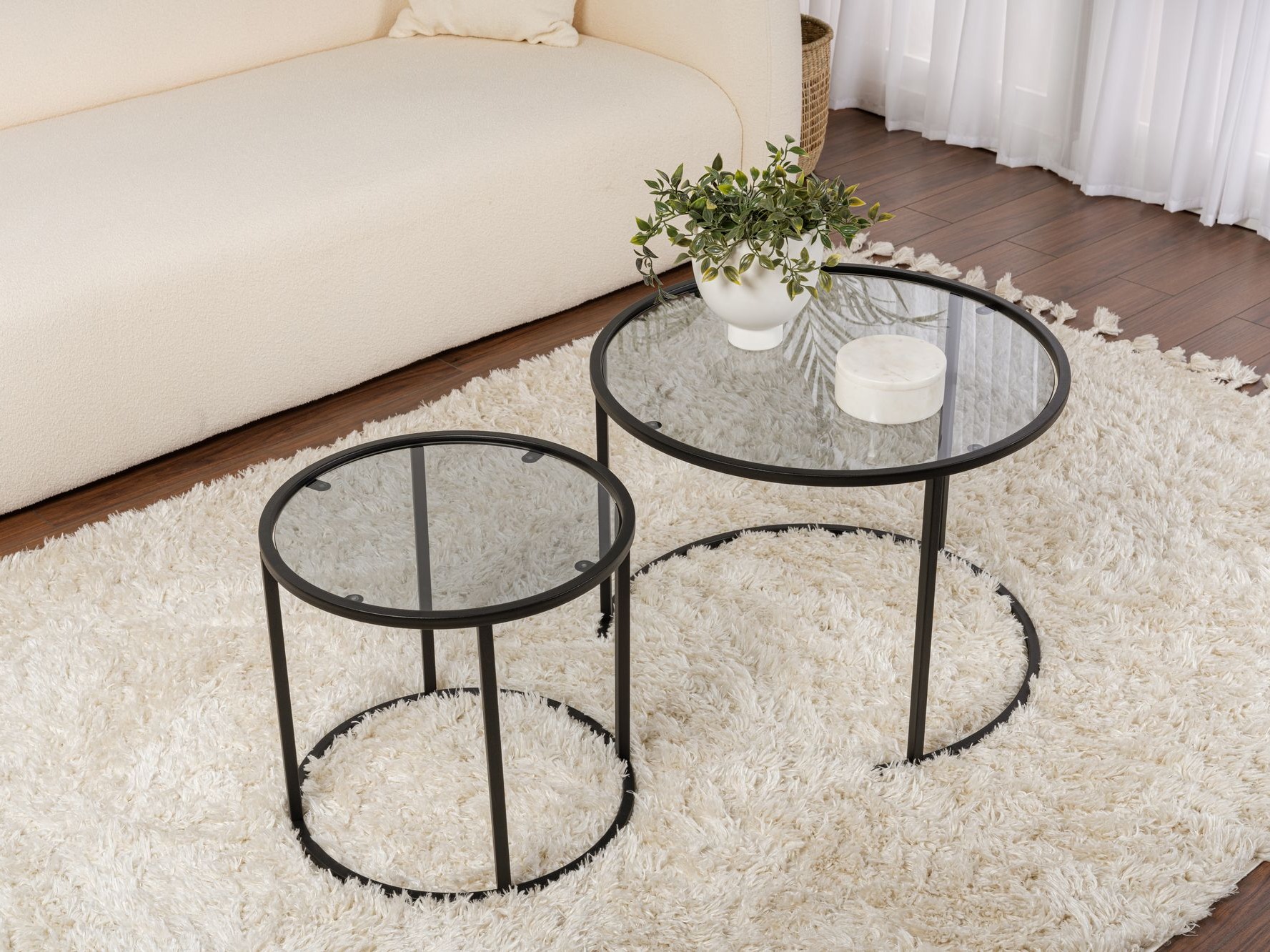 Set stolića za kavu Novato 124 (Crna)