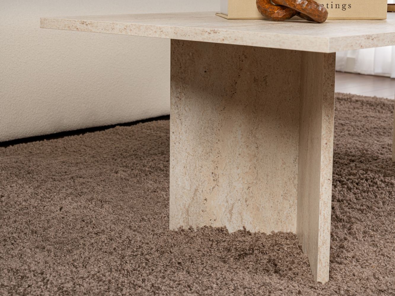 Stolić za kavu Novato 132 (Svijetli travertin)