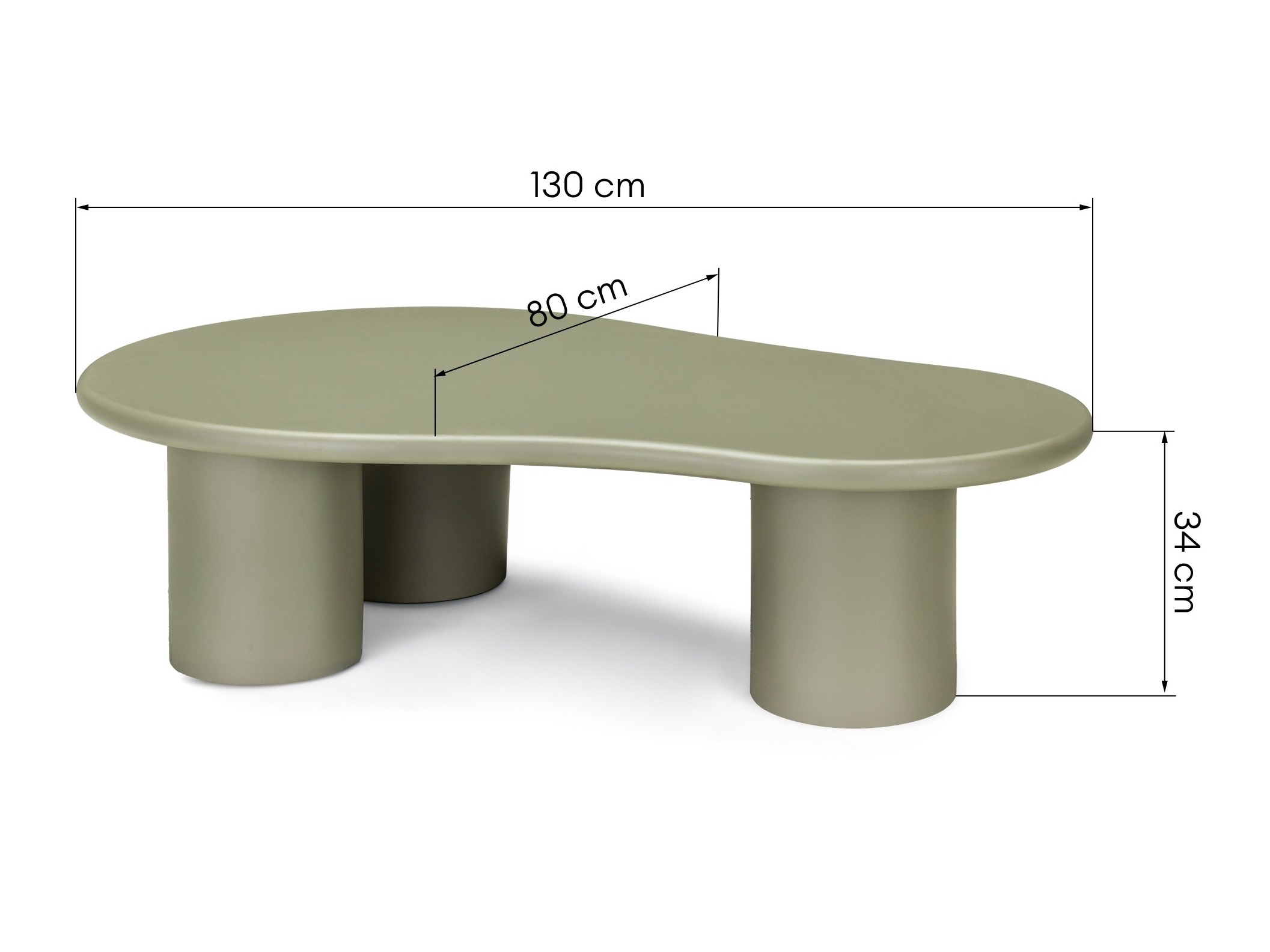 Stolić za kavu Burleson 474 (Zelena)