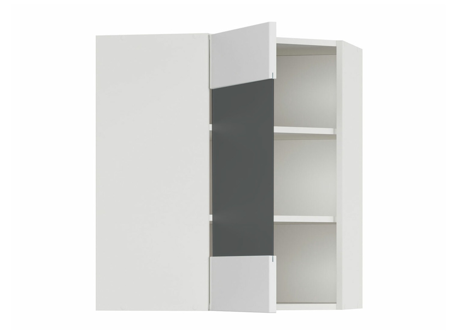 Modularan zidni kutni ormarić Top White 160