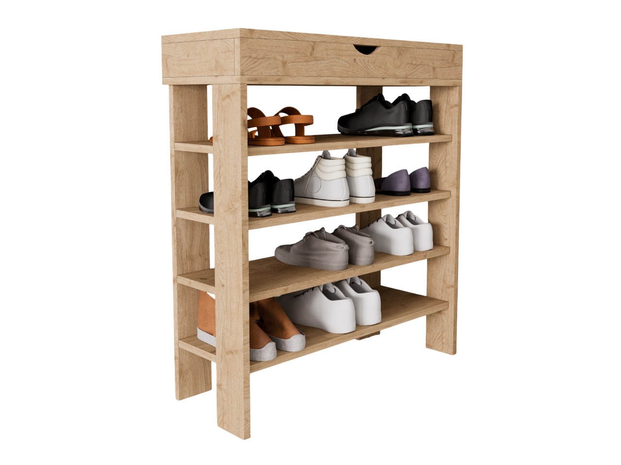 Polica za cipele Kailua 2519 (Hrast)