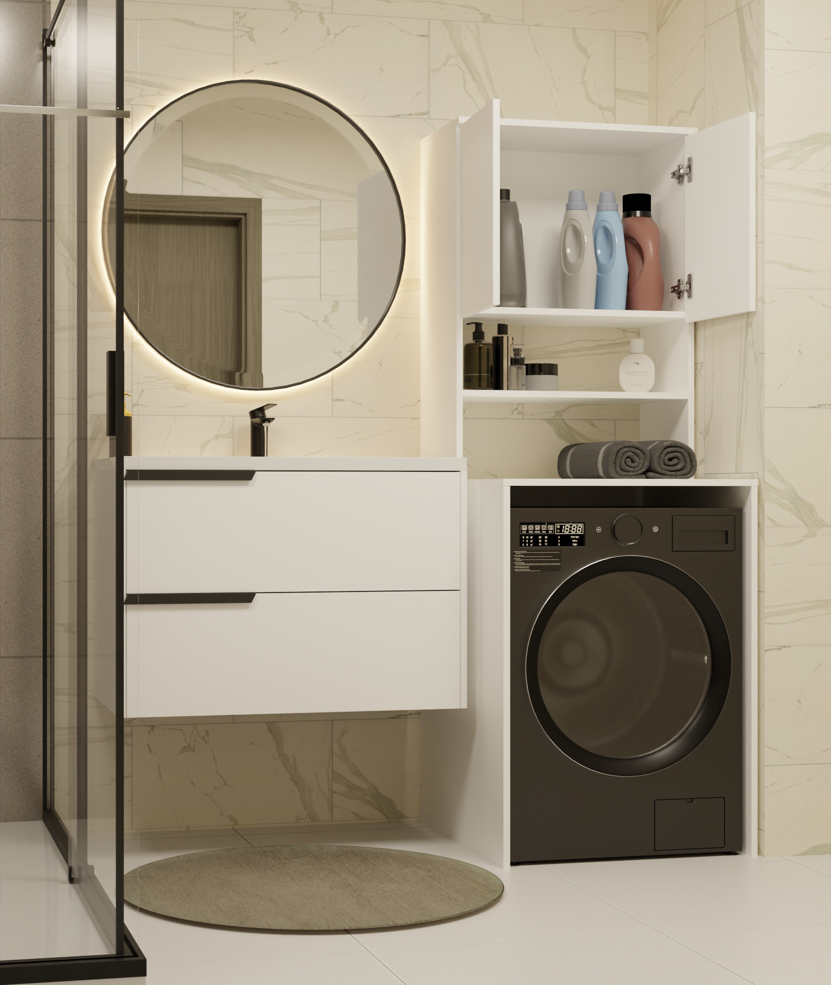 Kupaonska polica Balelbo 107