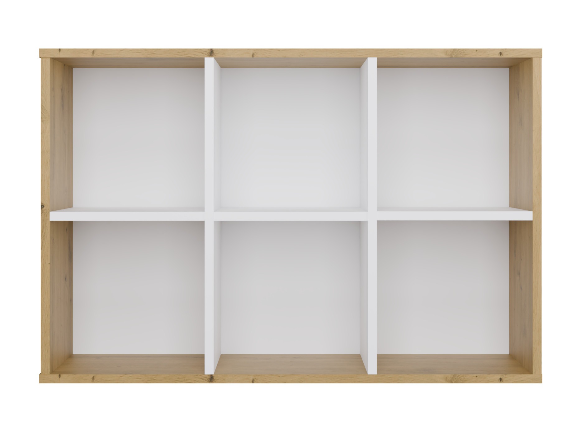 Polica Mandeville 296 (Bijela + Artisan hrast)