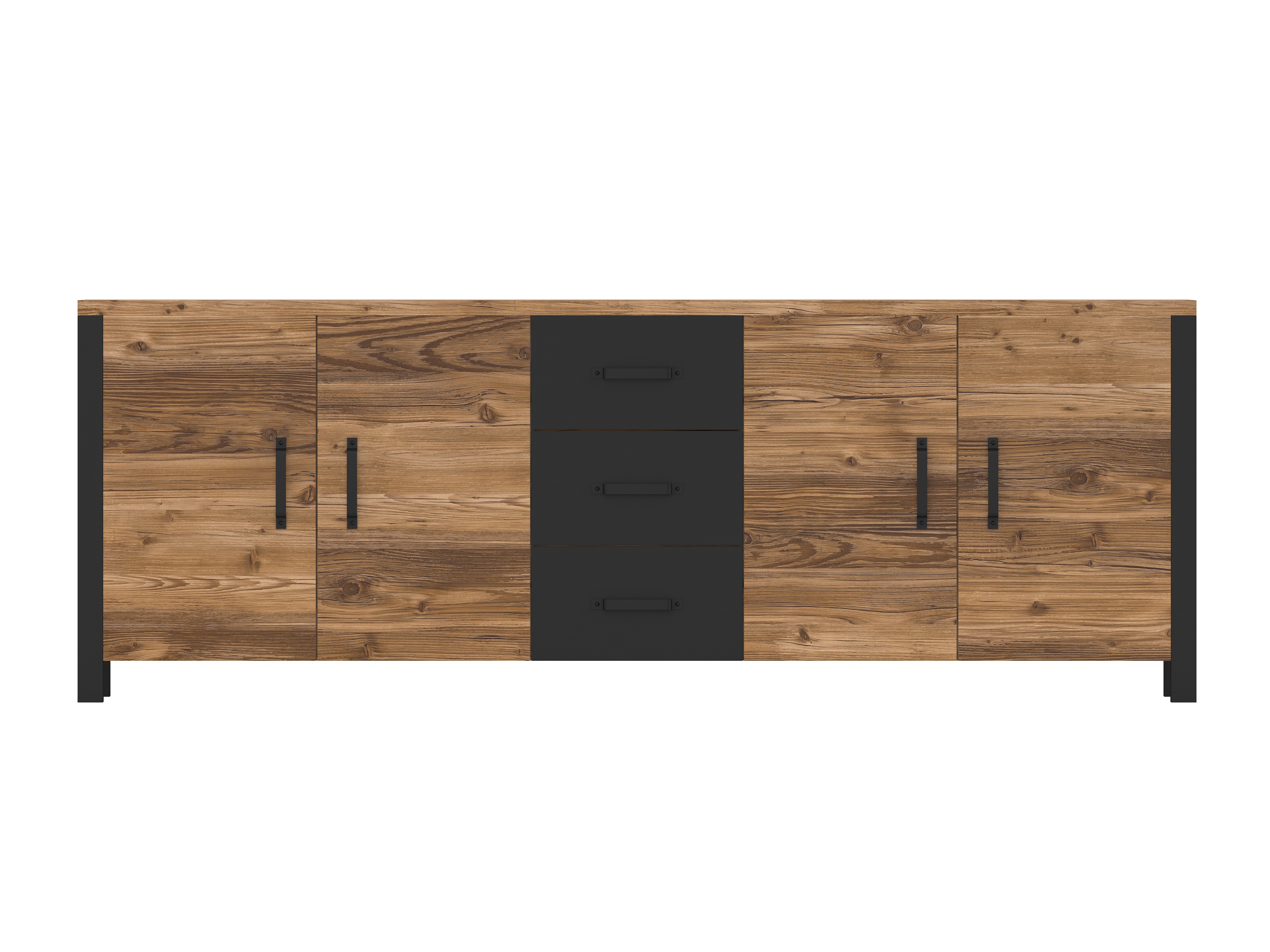 Komoda Tornua 109 (Tamna smreka + Mat crna)