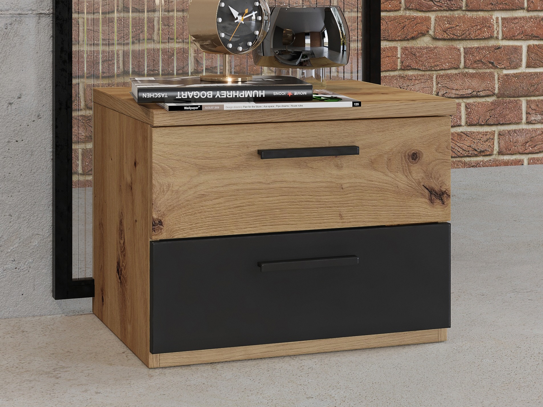 Noćni ormarić Felelie 101 (Hrast Artisan)