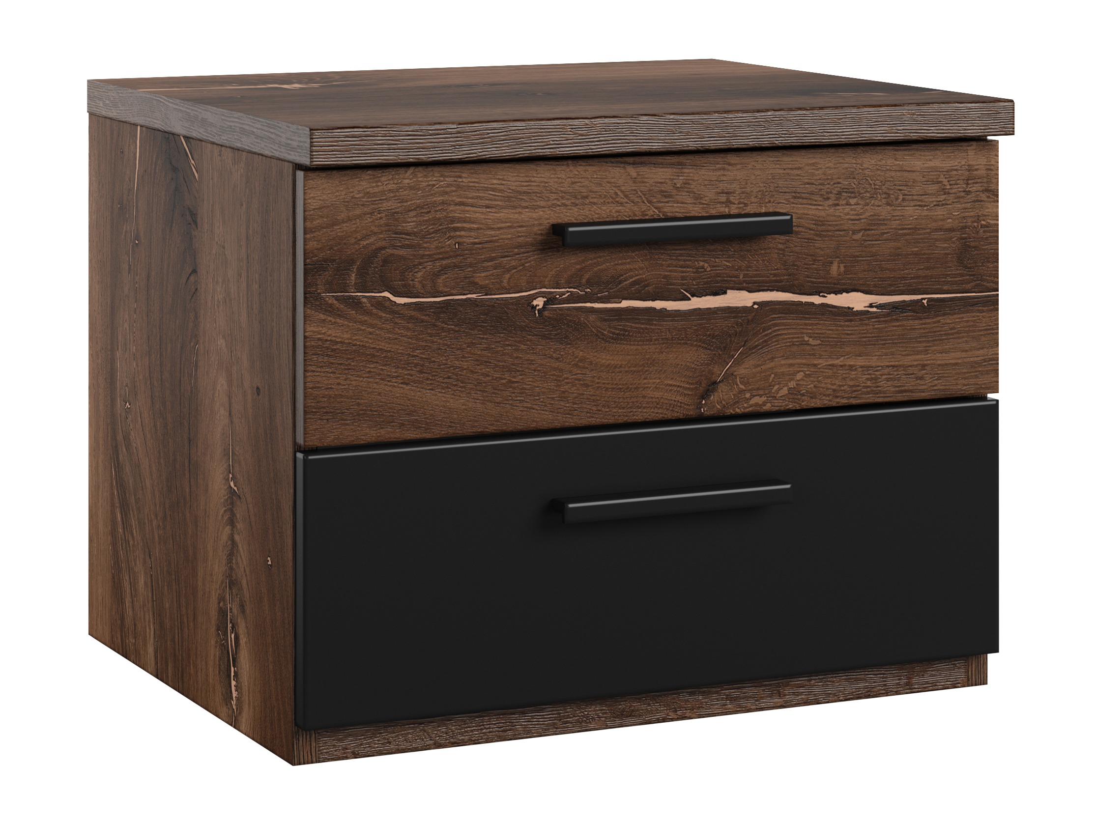 Noćni ormarić Felelie 101 (Tamus Flagstaf hrast + Bakar)