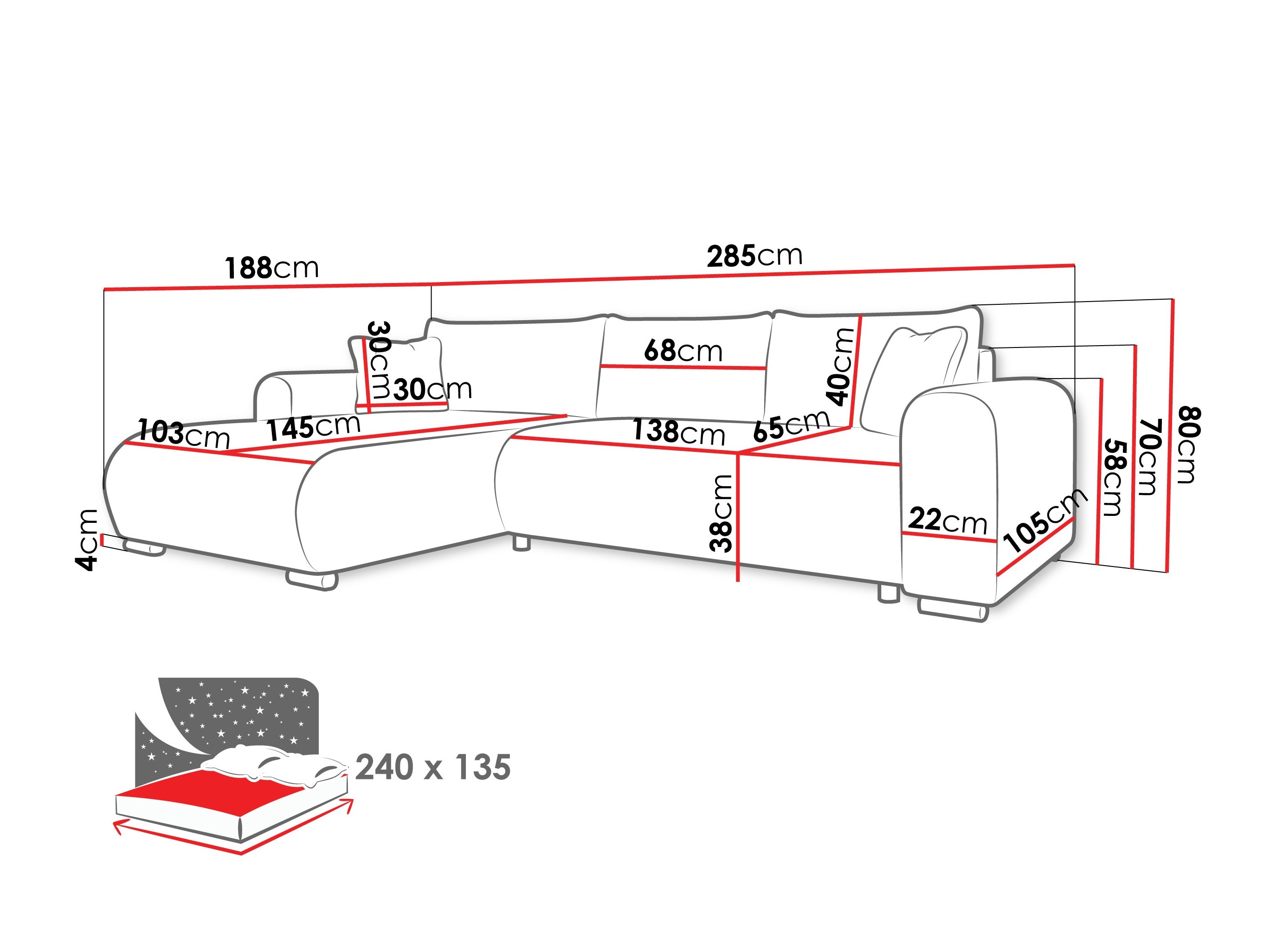 Kutna garnitura Comfivo 410 (Taro 57)