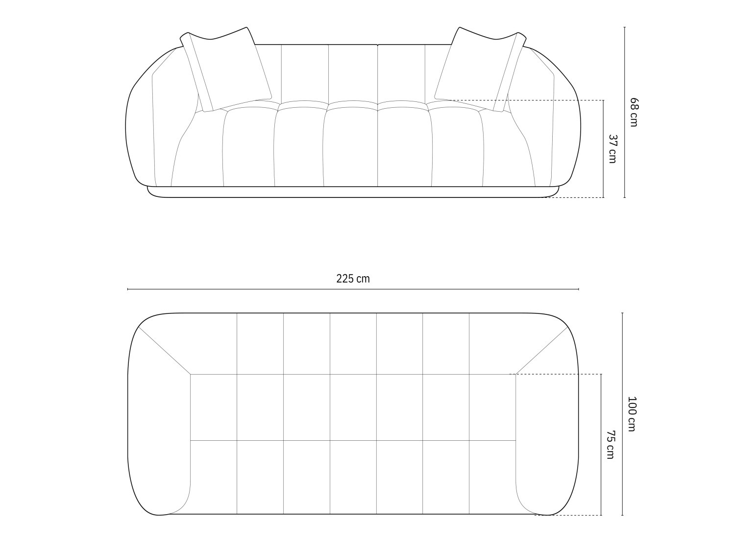 Kauč Beckley 173 (Heritage Cement)