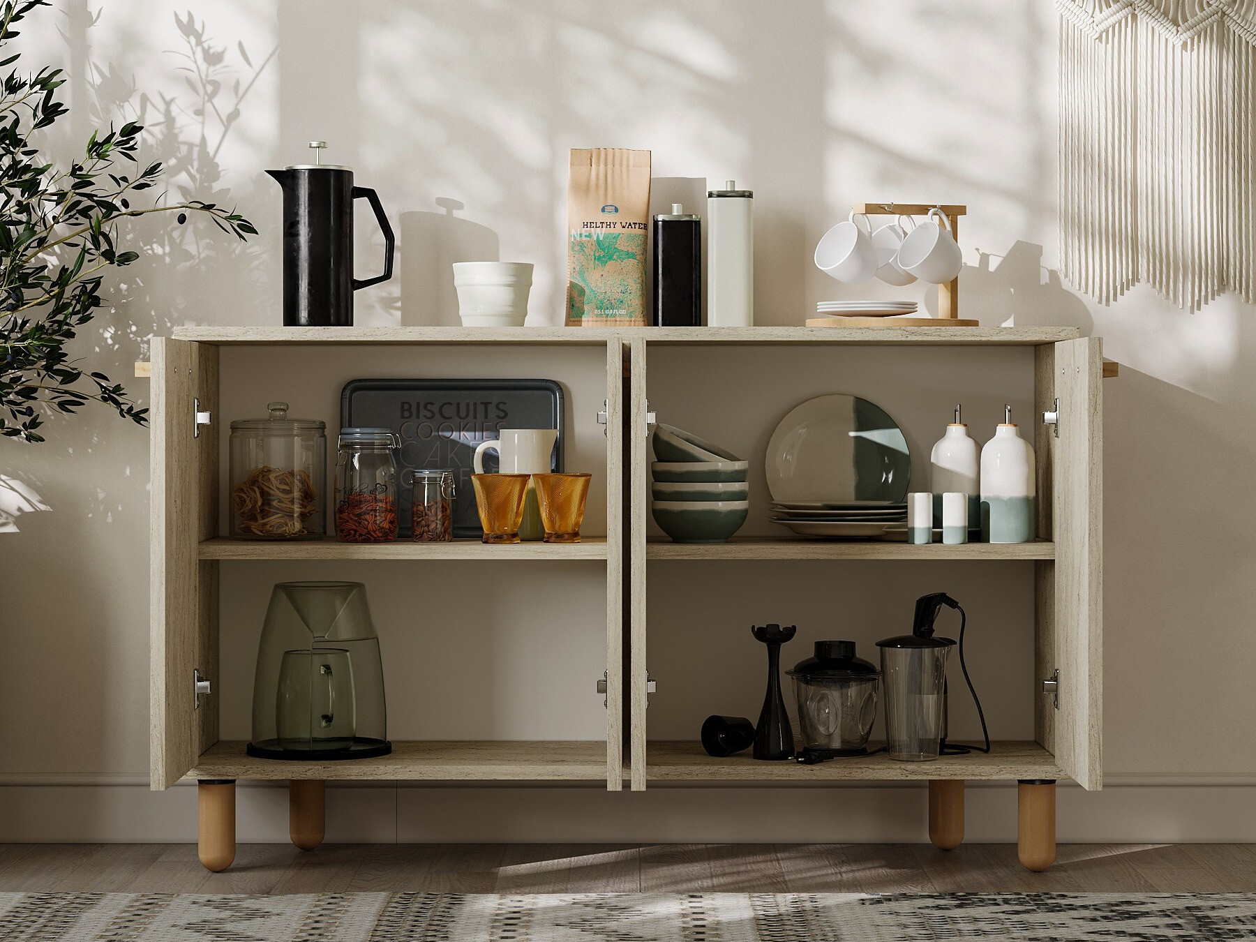 Ormarić Kailua 2542 (Svijetlo smeđa)