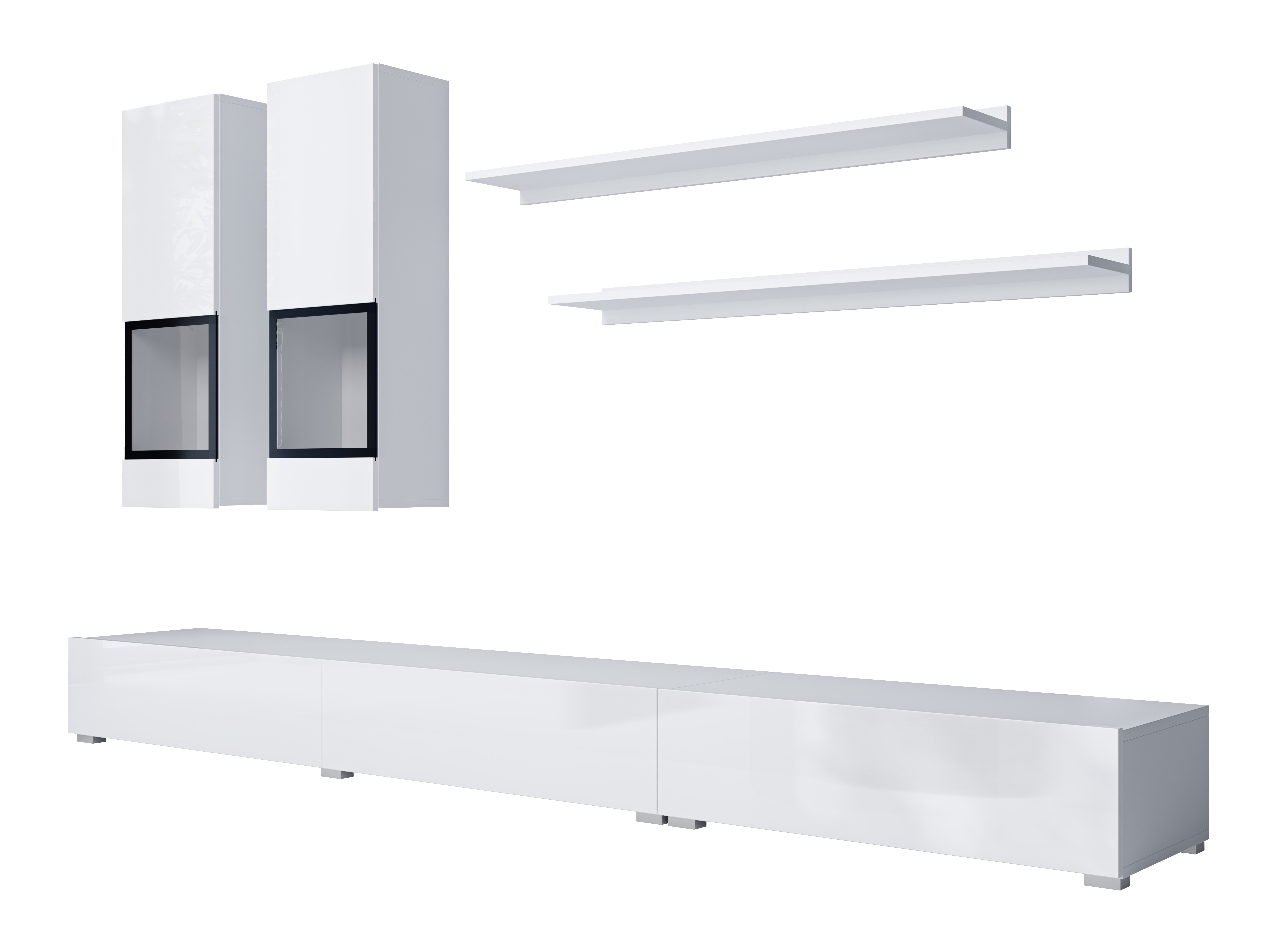 Dnevni boravak Serodeu 100 (Bijela + Sjajno bijela)