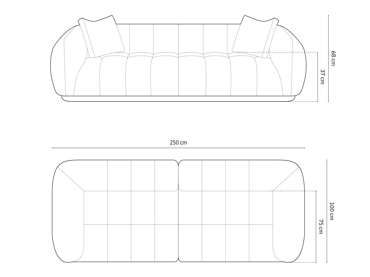 Kauč Beckley 176 (Heritage Ash)