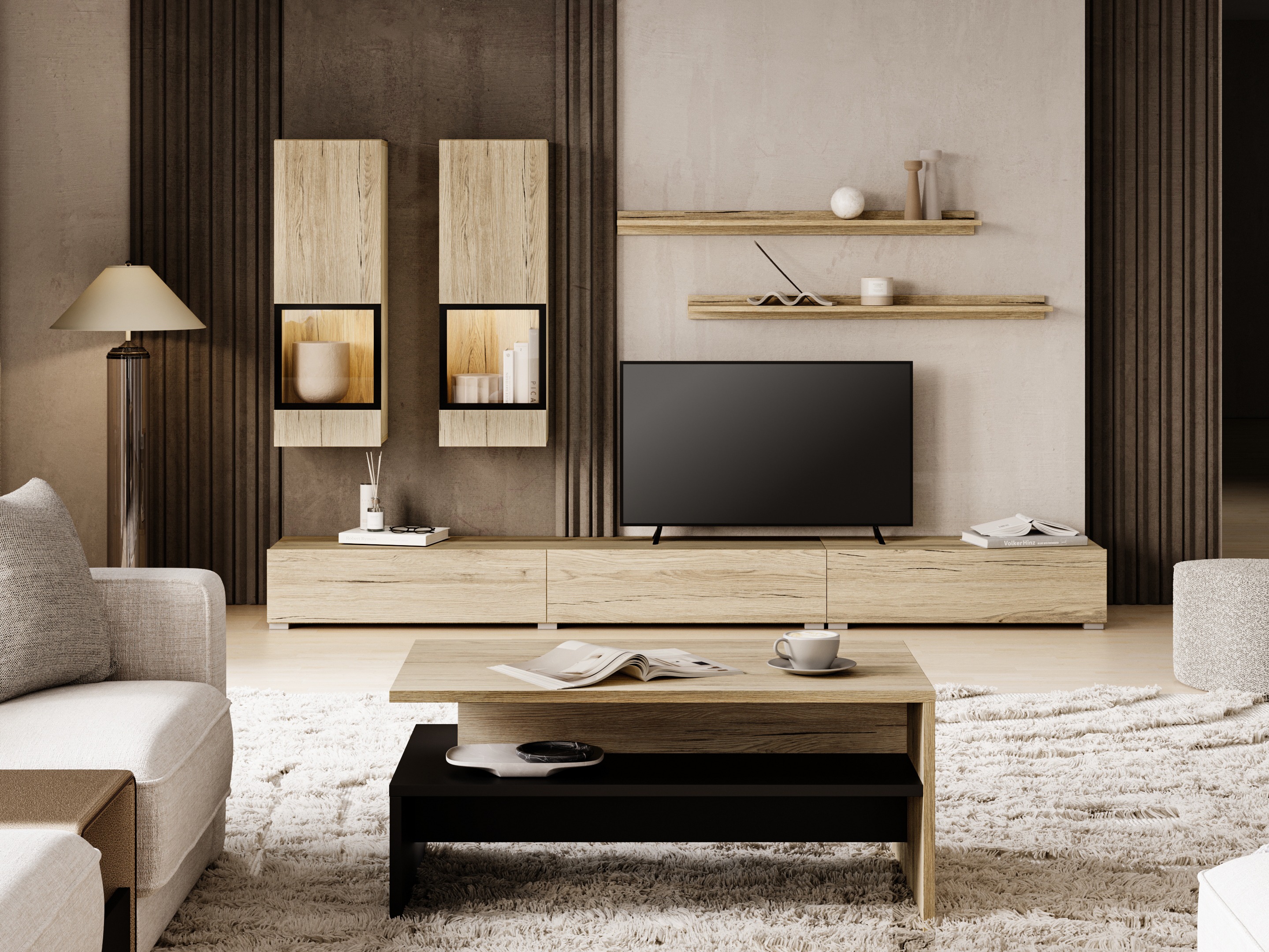 Set za dnevni boravak Serodeu 100 (Hrast San Remo)