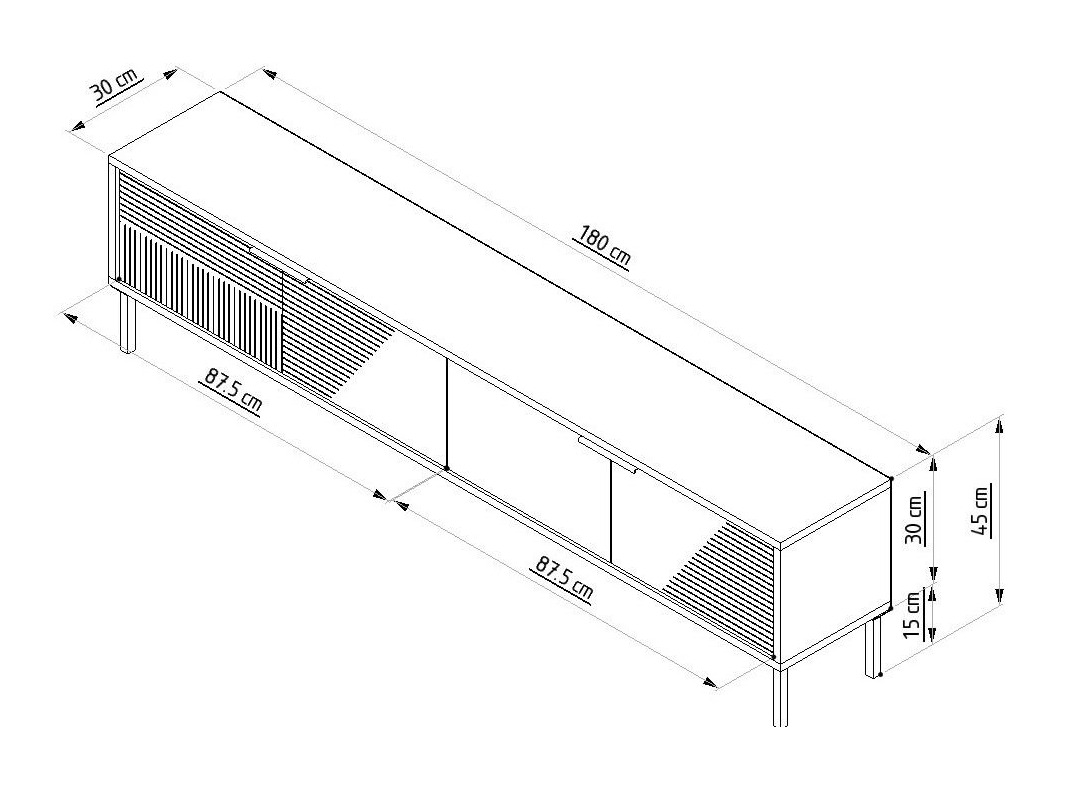 TV stol Kailua 2549 (Antracit)