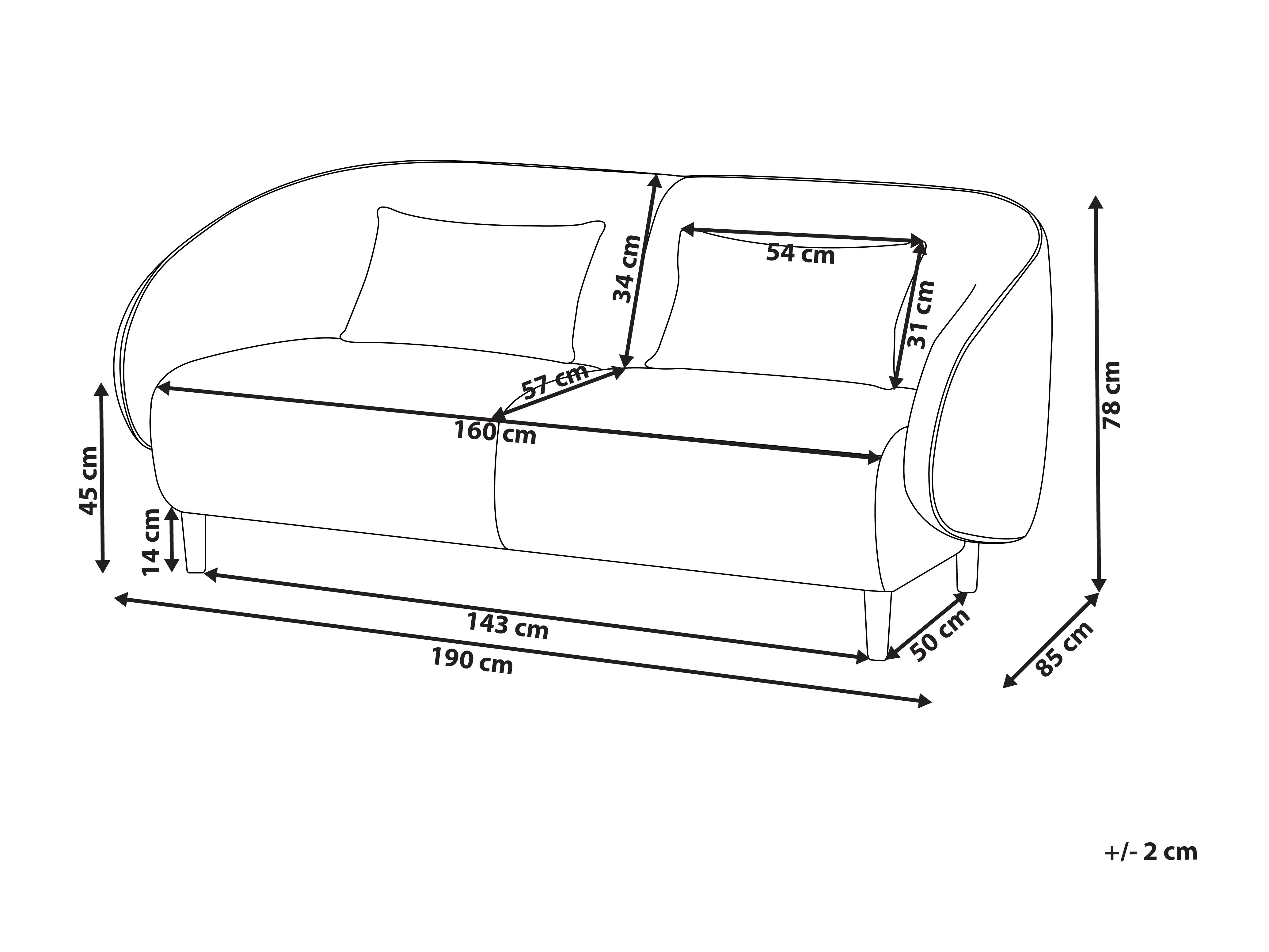 Kauč Berwyn 2706 (Svijetlo bež)