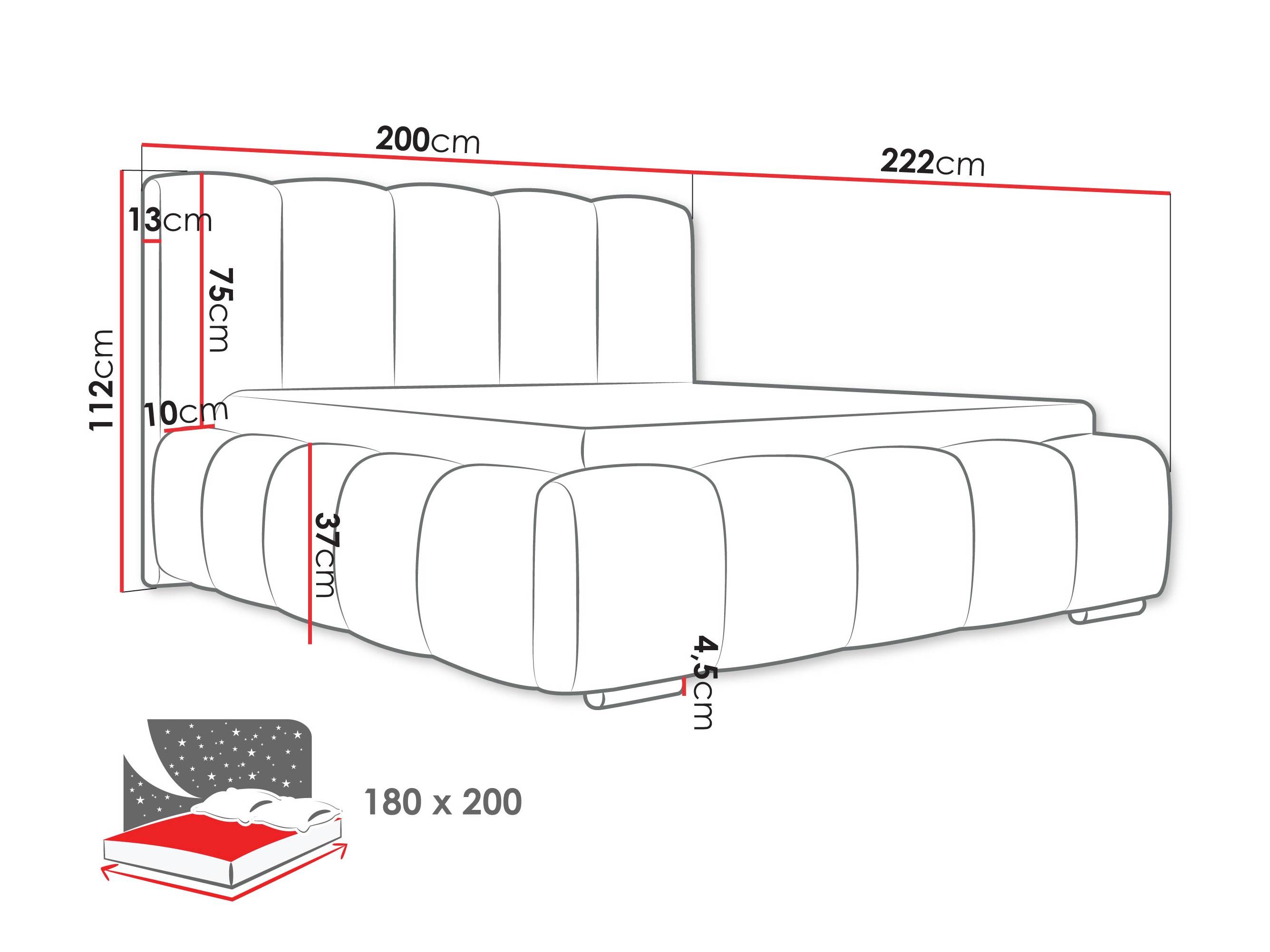 Krevet TrendyNest 106 (Paros 02)