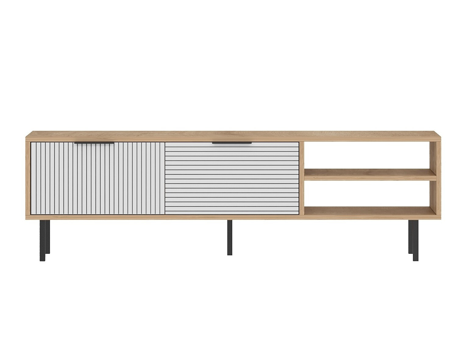 TV stol Kailua 2555 (Bijela + Hrast)
