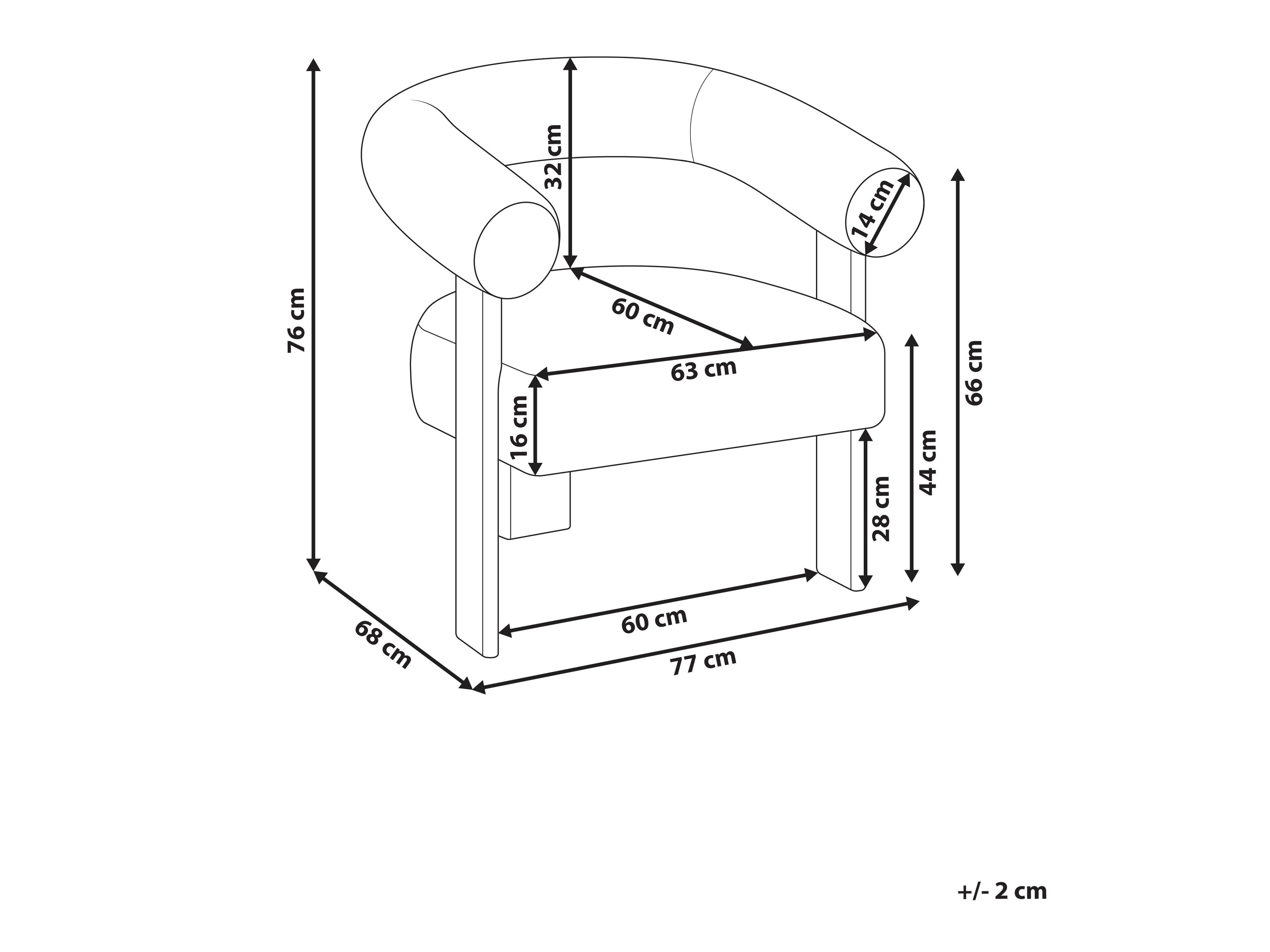 Fotelja Berwyn 2708 (Crna + Svijetlo drvo)