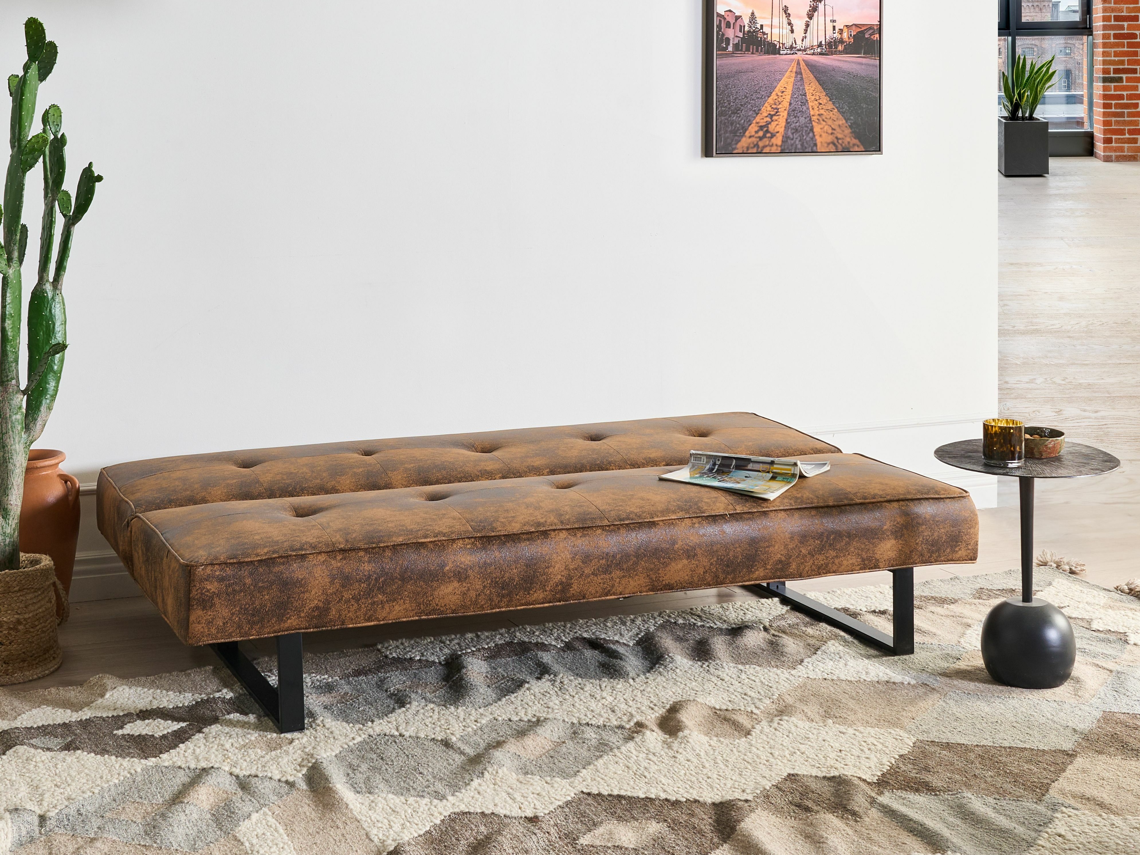 Kauč na razvlačenje Berwyn 2120 (Tamno smeđa)