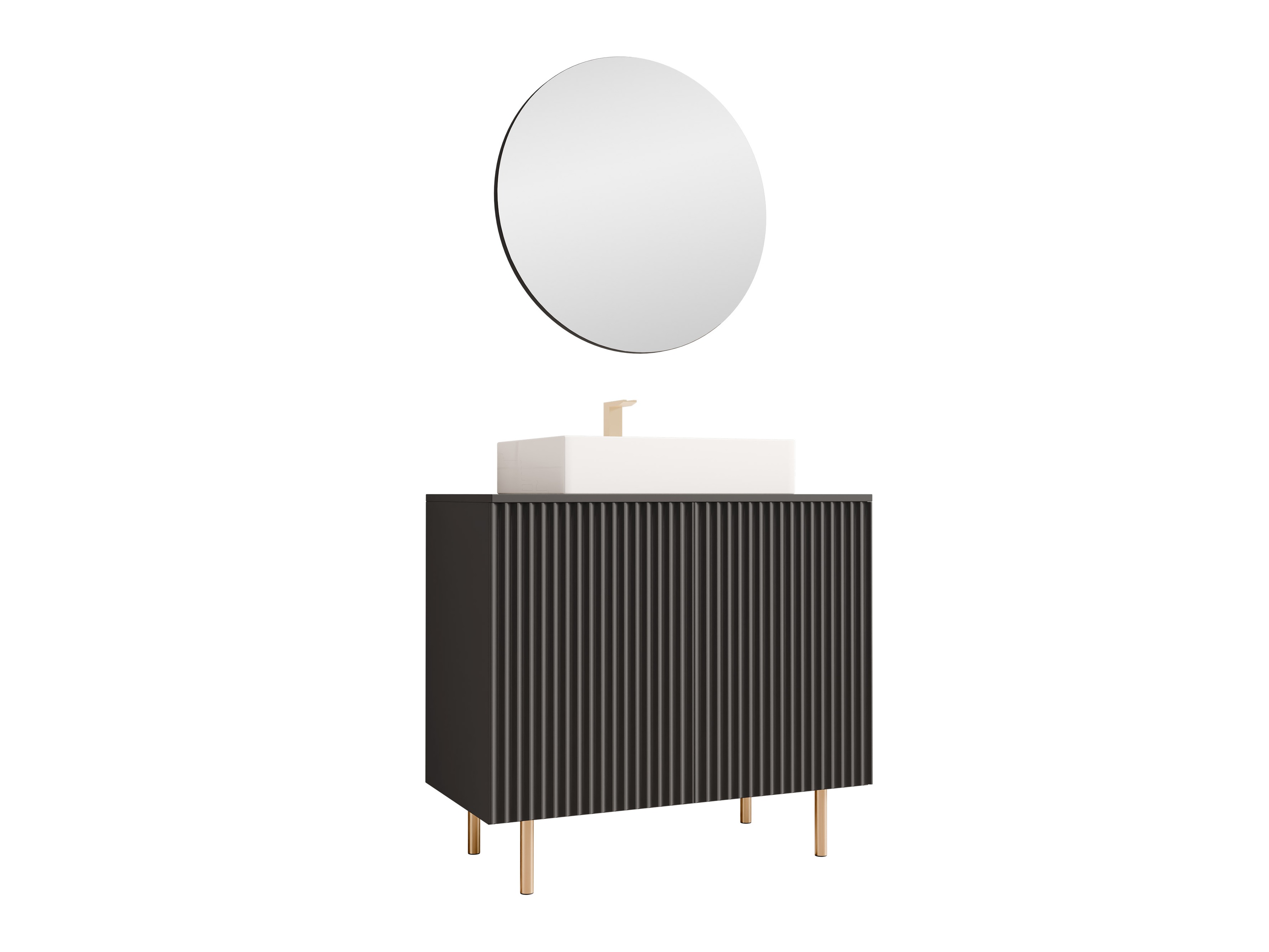 Kupaonski namještaj Decus I (Crna)