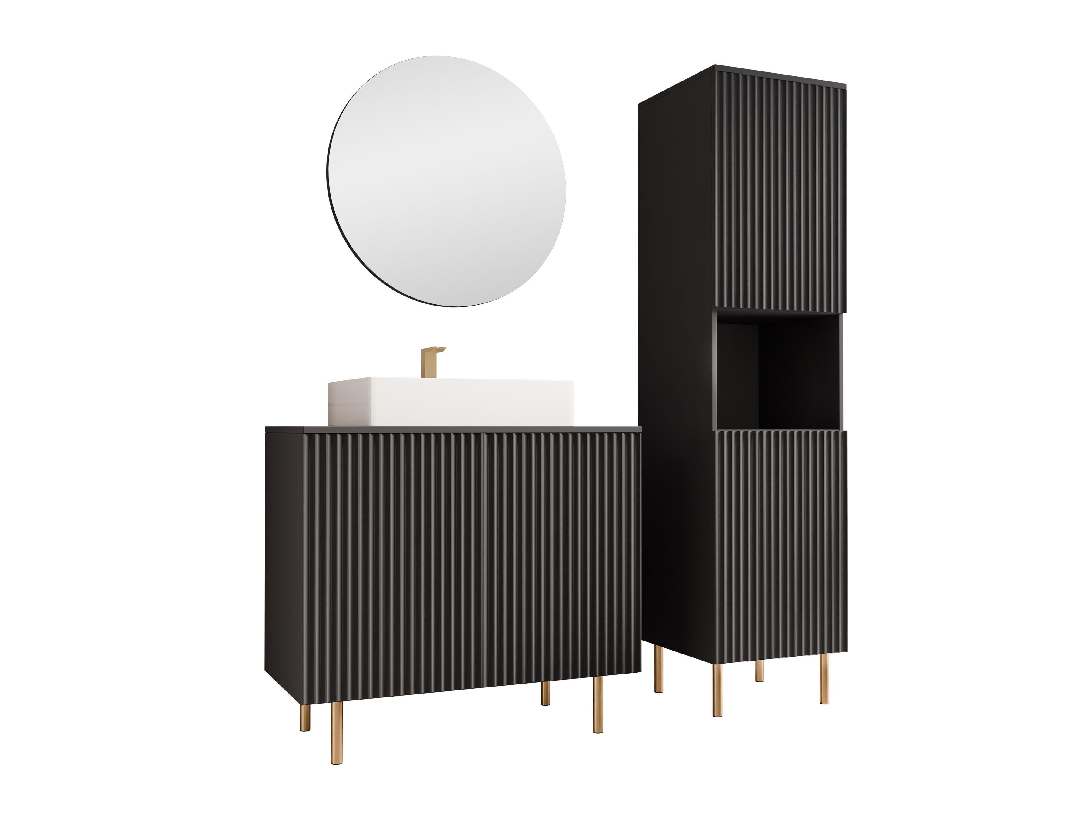 Kupaonski namještaj Virdomi 111 (Crna)