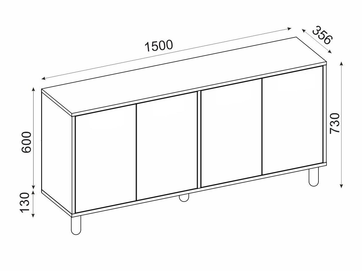 Ormarić Kailua 2558 (Bijela)